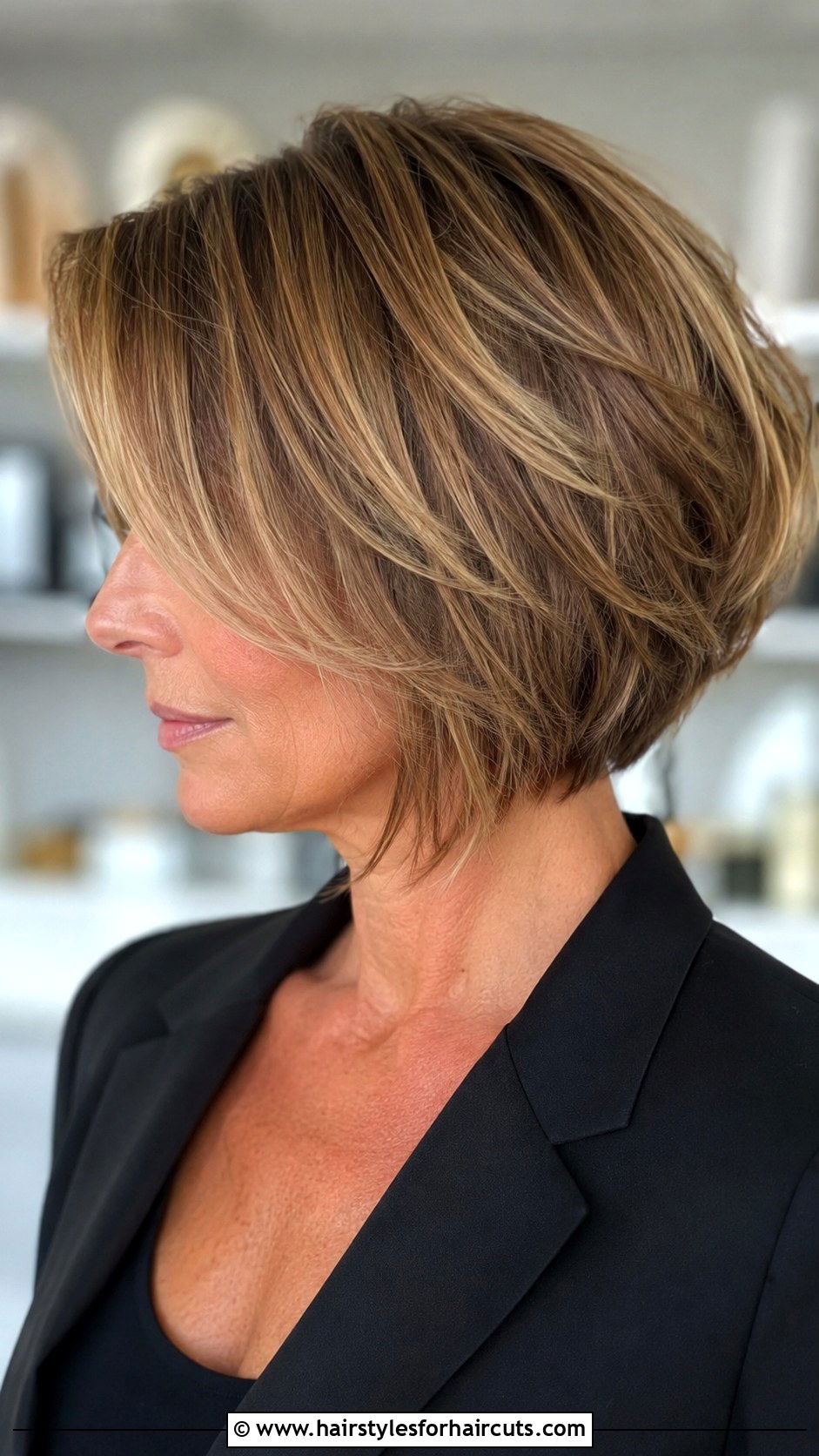 Stacked Layered Bob - 25 layer bob haircuts - 25 layer bob haircuts