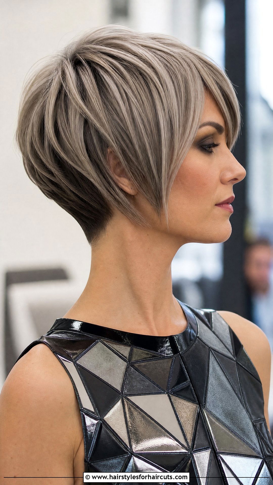 Stacked Wedge Futuristic Haircut - 25 futuristic hairstyles - 25 futuristic hairstyles