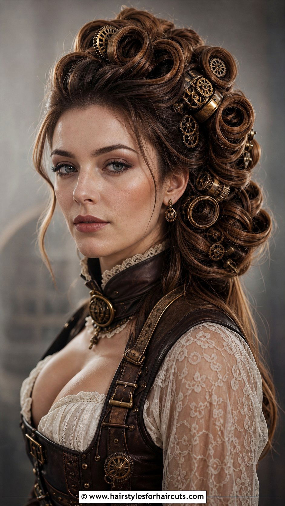 Steampunk Rolled Long Hair - 25 weird hairstyles for long hair - 25 weird hairstyles for long hair