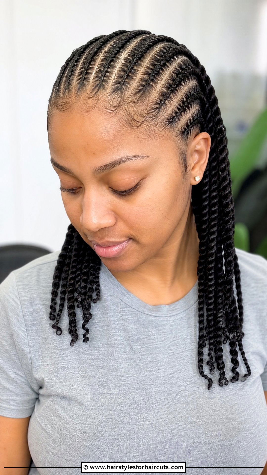 Straight Back Cornrows With Twisted Ends - 25 protective hairstyles cornrow natural hair twist - 25 protective hairstyles cornrow natural hair twist