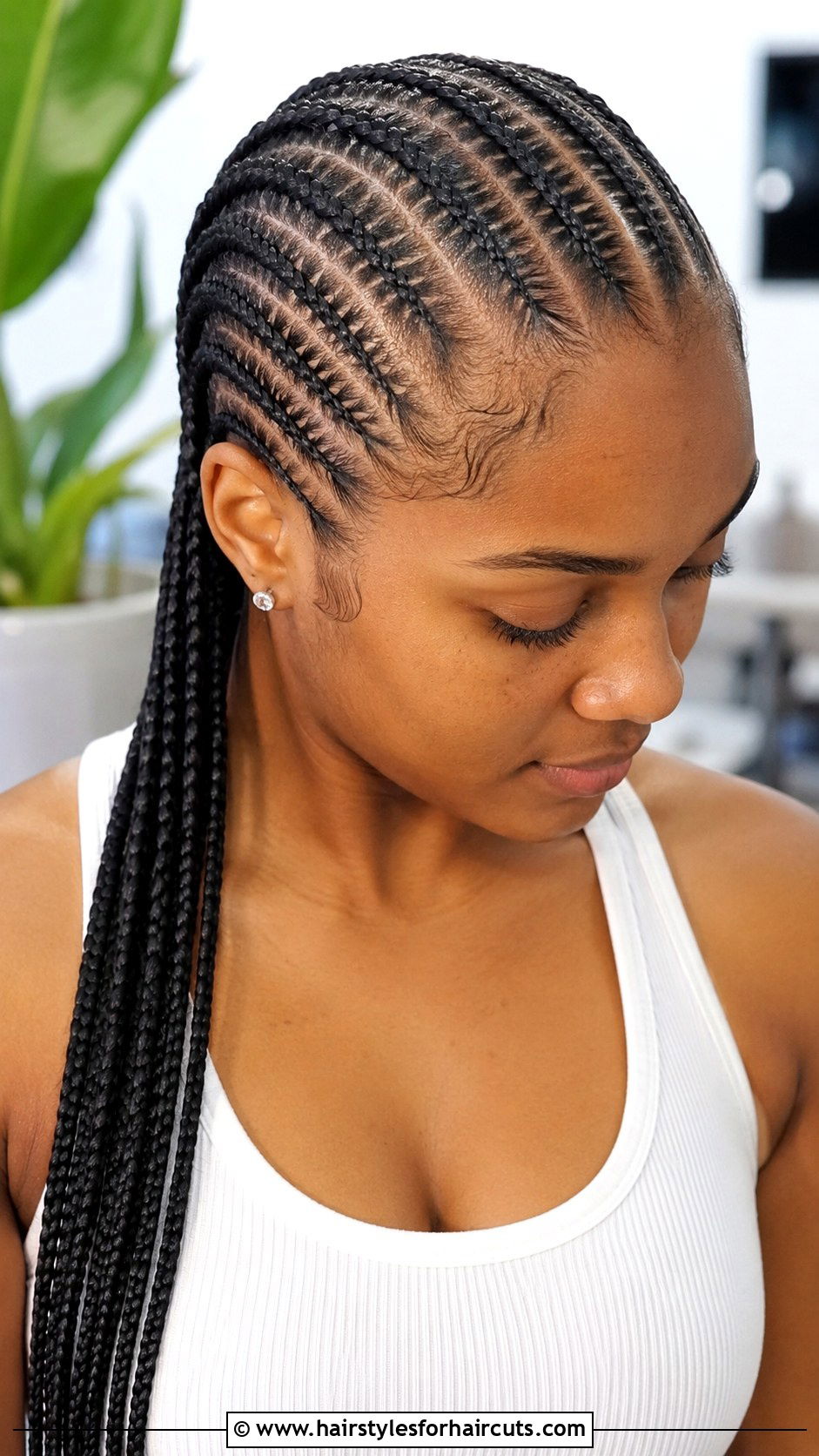 Straight Back Feed In Braids - 25 braids with straight hair black hairstyles - 25 braids with straight hair black hairstyles