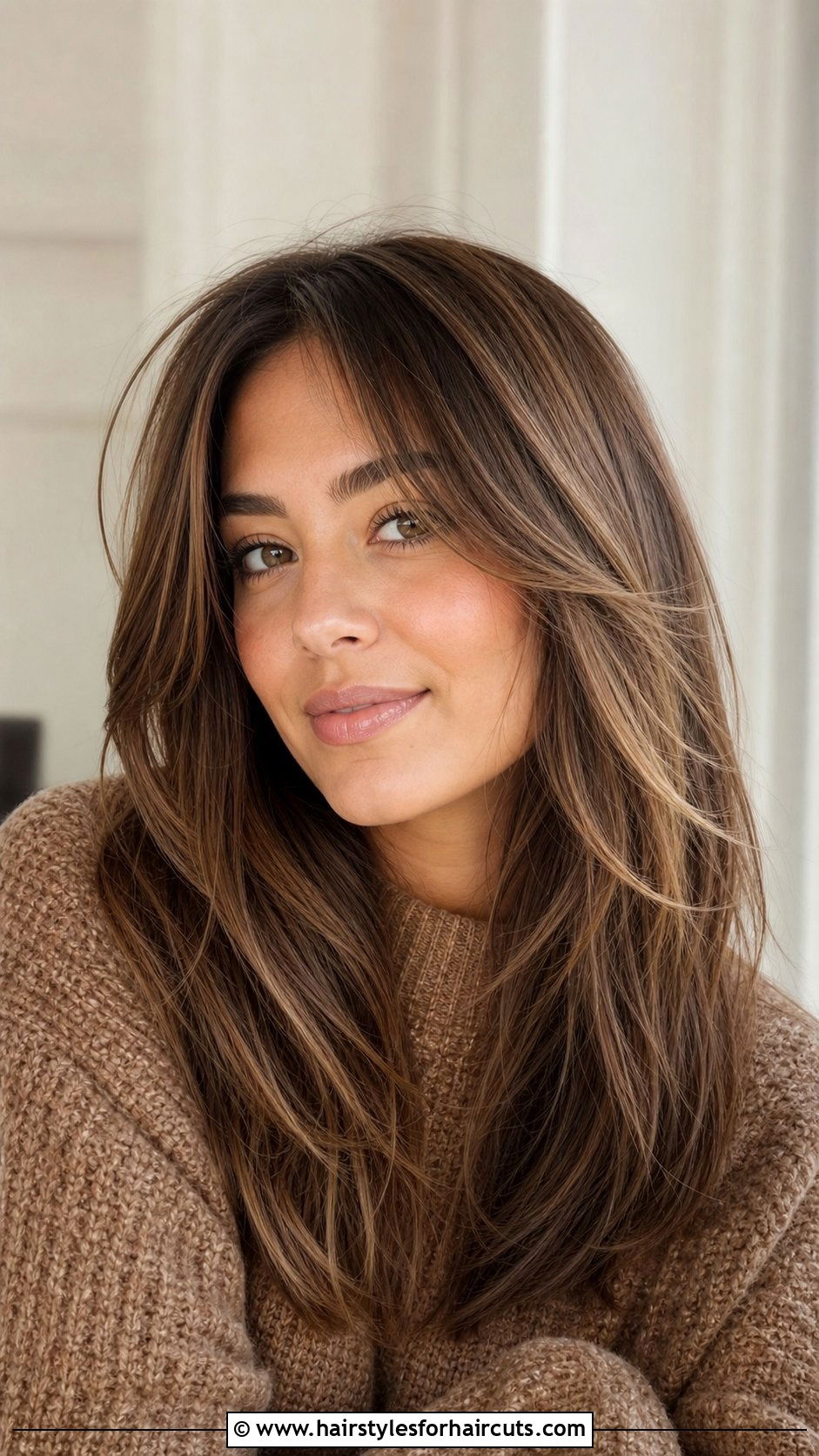 Straight Hair Ghost Layers Curtain Bangs - 25 ghost layers haircuts straight hair - 25 ghost layers haircuts straight hair