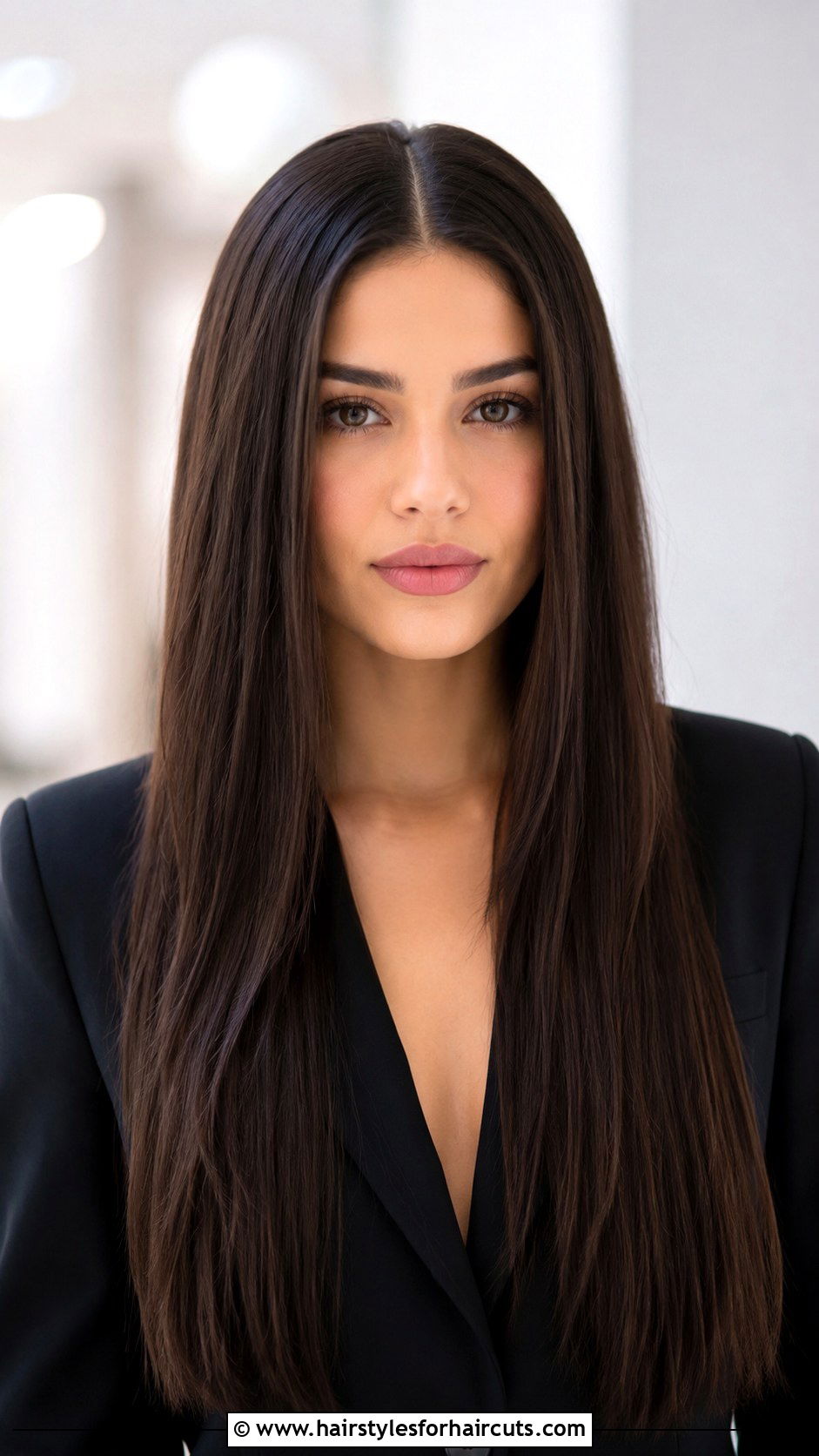 Straight Hair With Middle Part - 25 megan good hairstyles - 25 megan good hairstyles
