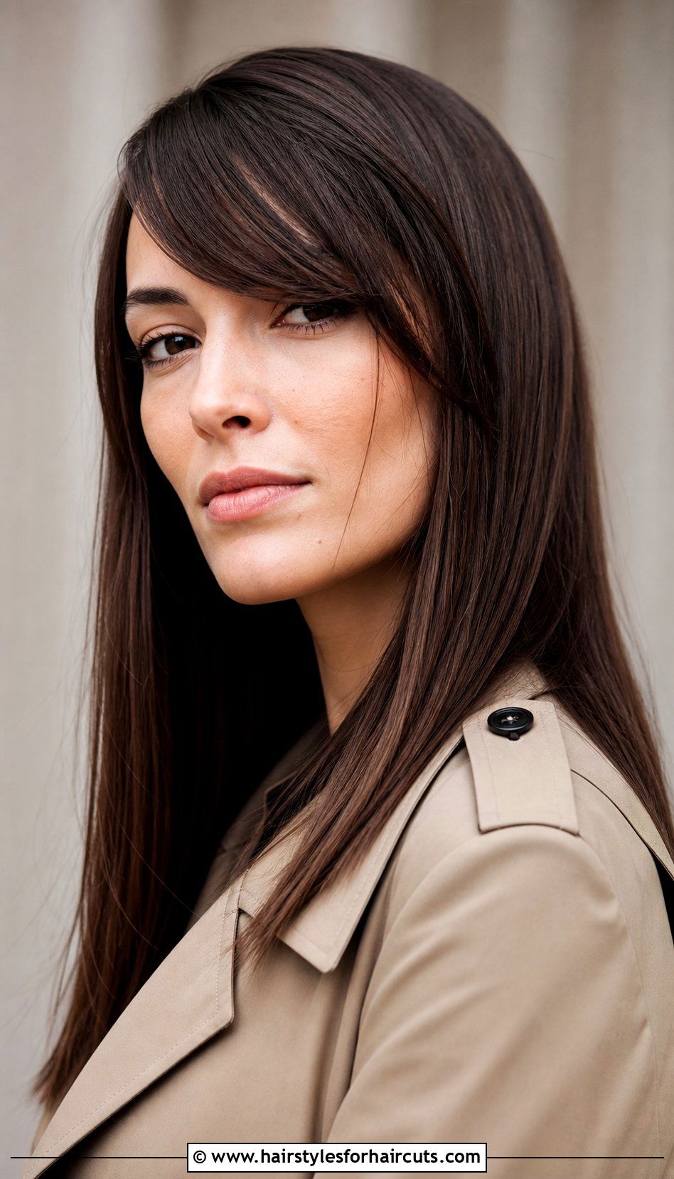 Straight Hair With Side Swept Bangs - 25 straight hairstyles for thick hair - 25 straight hairstyles for thick hair