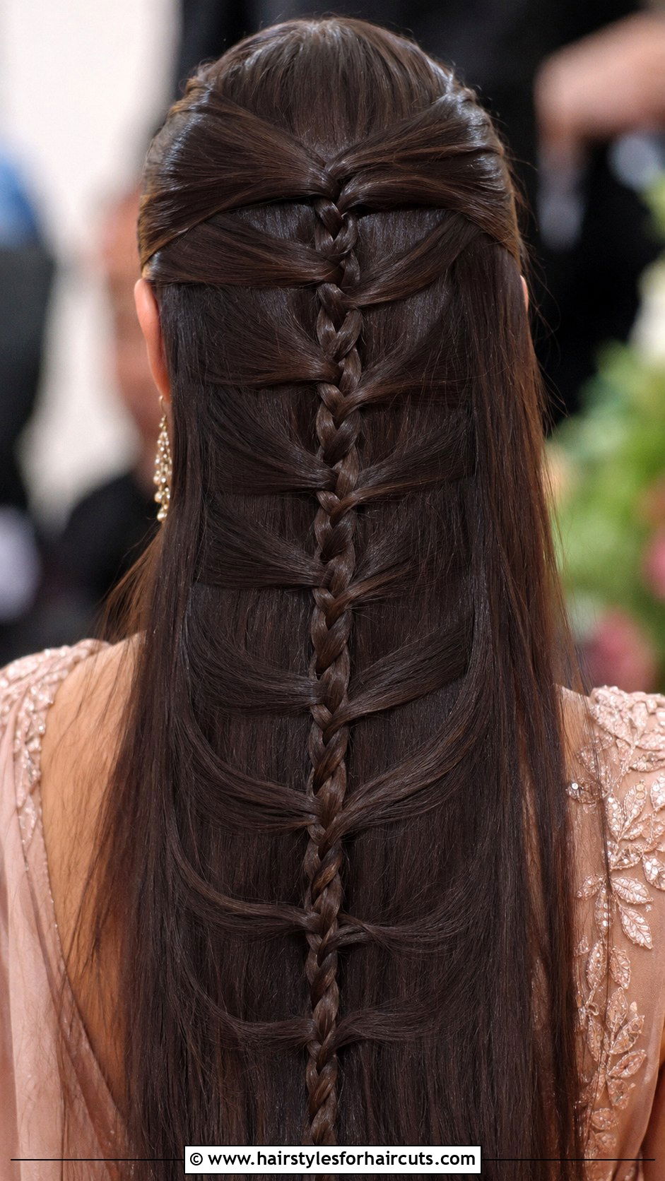 Straight Hair With Stitch Braid - 25 hairstyles with braids and straight hair - 25 hairstyles with braids and straight hair
