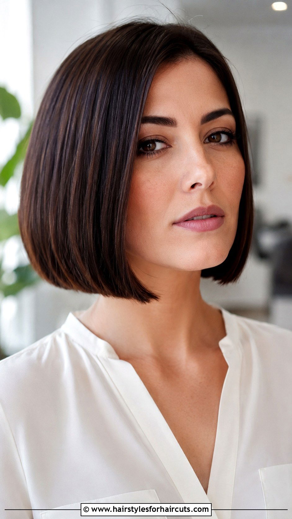 Straight Line A Line Bob - 25 lines in haircuts - 25 lines in haircuts