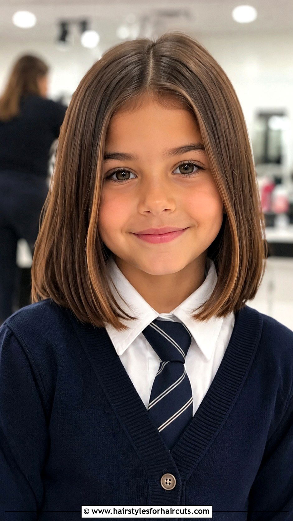 Straight Lob Haircut - 25 kids girls hairstyles - 25 kids girls hairstyles