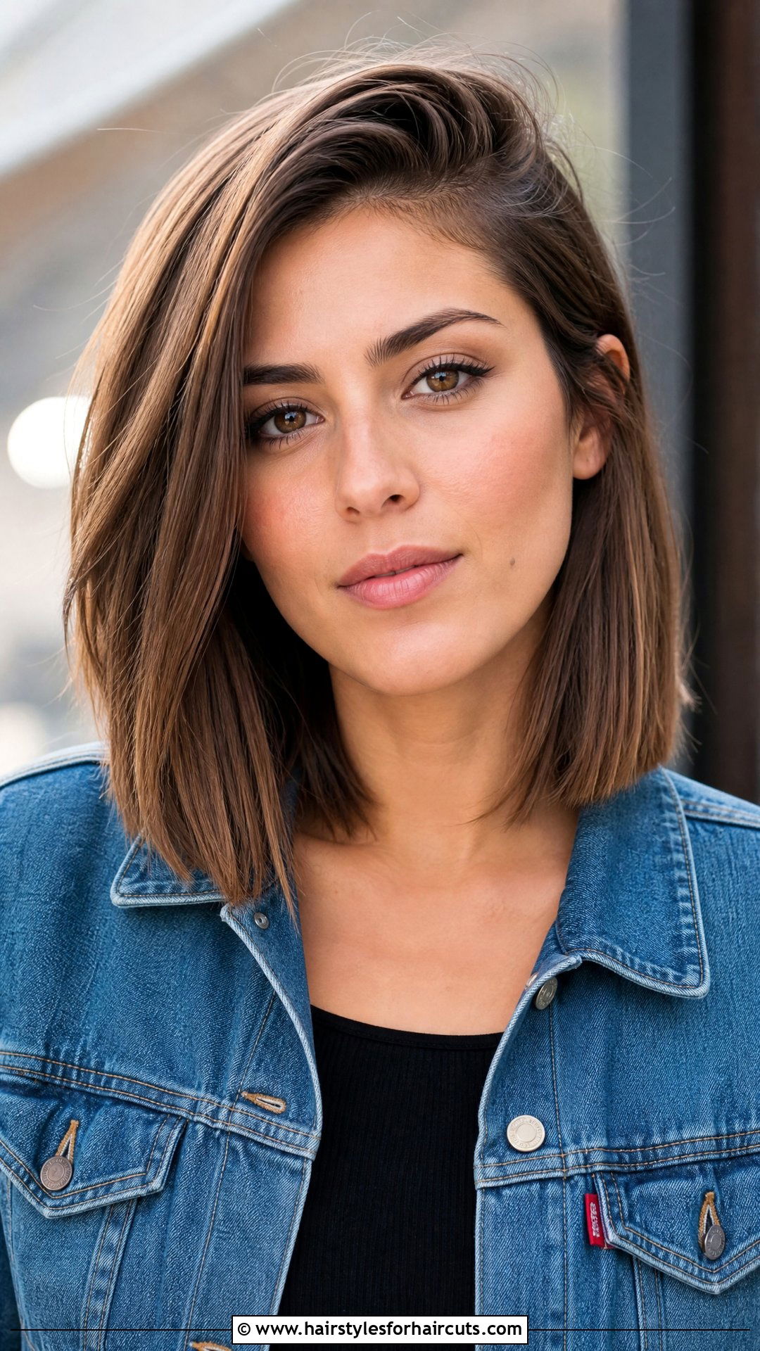 Straight Lob With Side Part - 25 flat iron straight hairstyles for black hair - 25 flat iron straight hairstyles for black hair