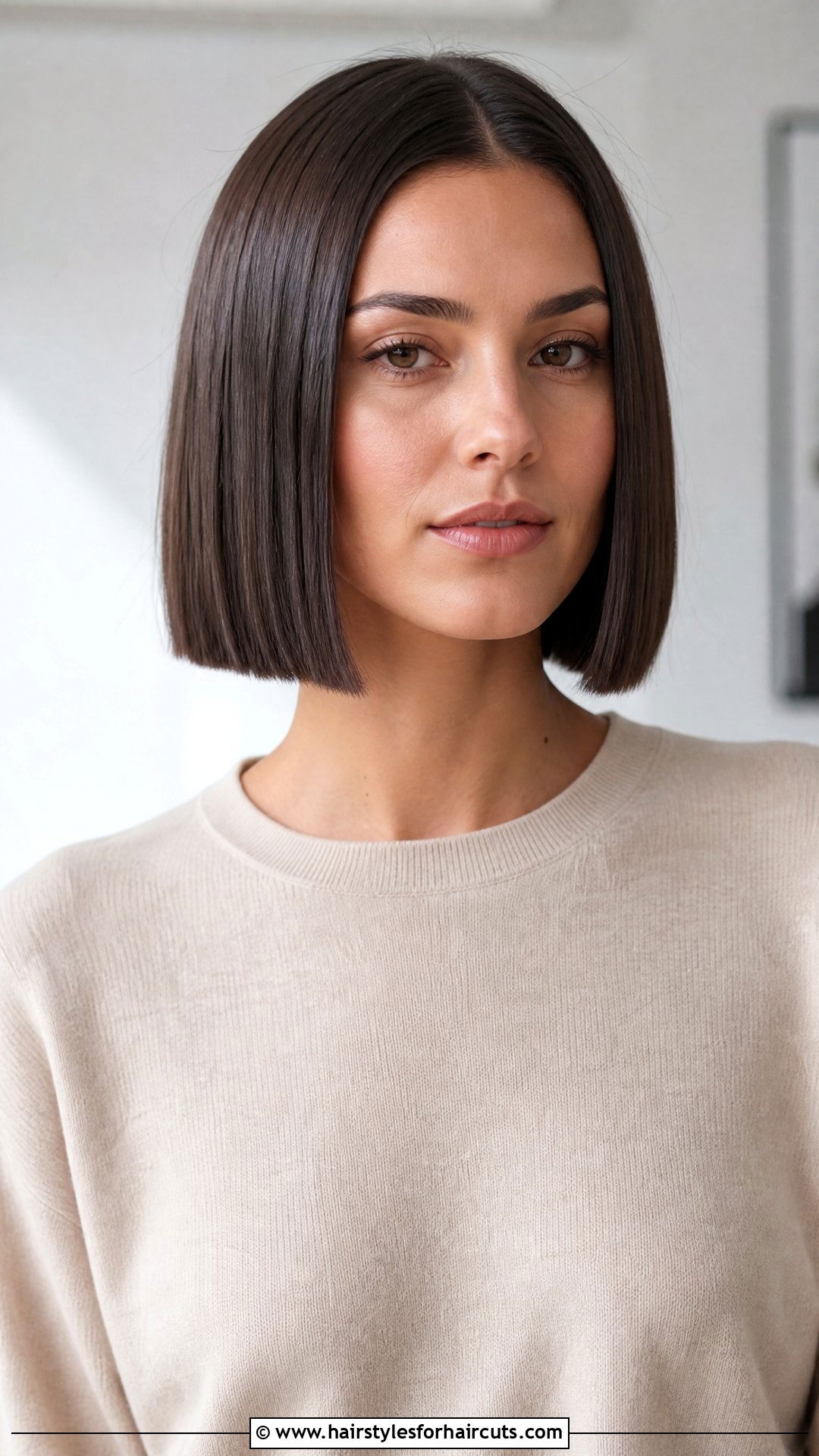 Straight One Length Bob - 25 granny hairstyles - 25 granny hairstyles