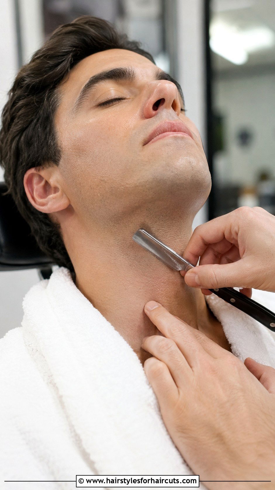 Straight Razor Shave - 25 haircuts tools - 25 haircuts tools
