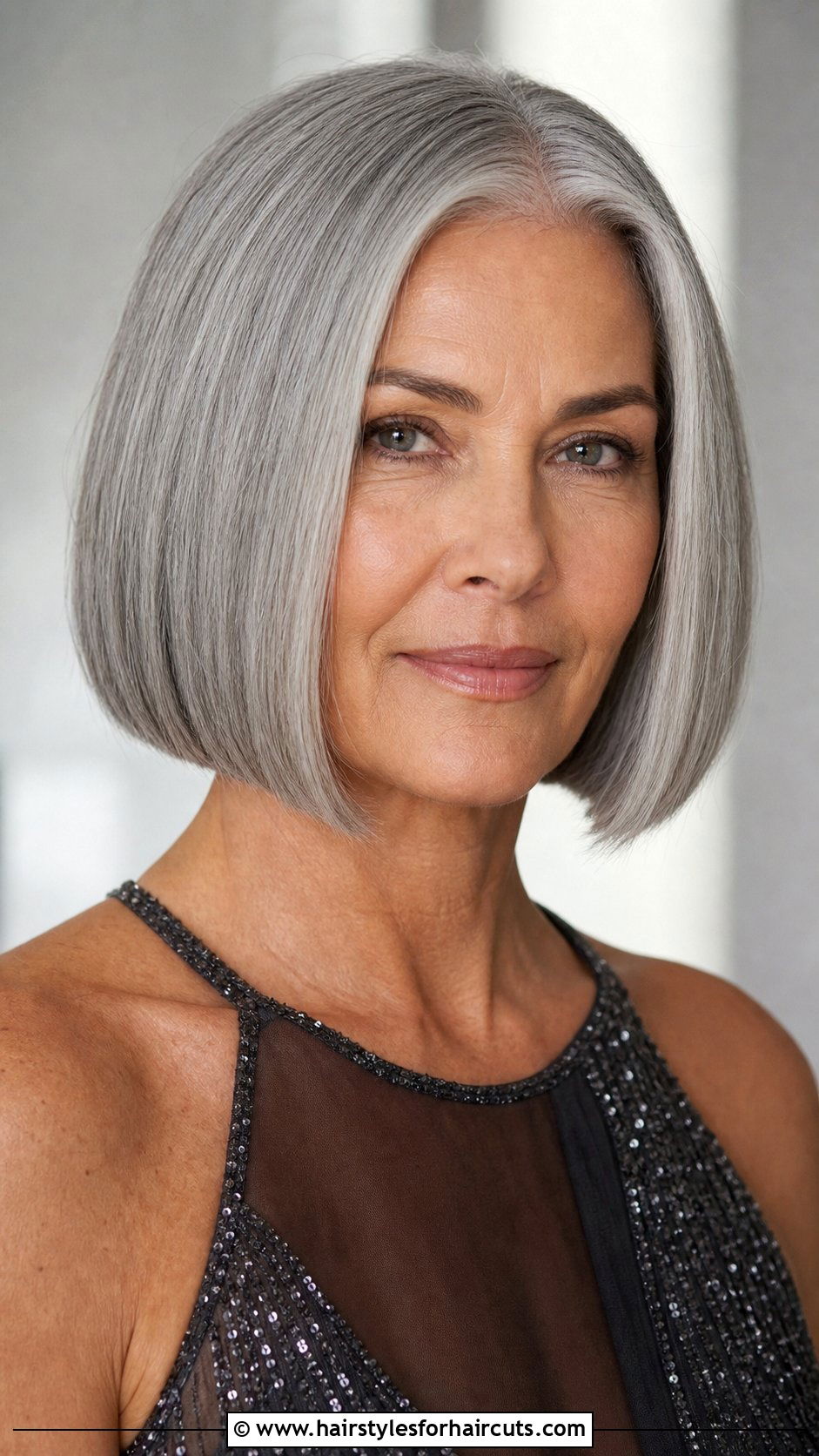 Straight Thick Gray Bob - 25 thick gray hairstyles - 25 thick gray hairstyles