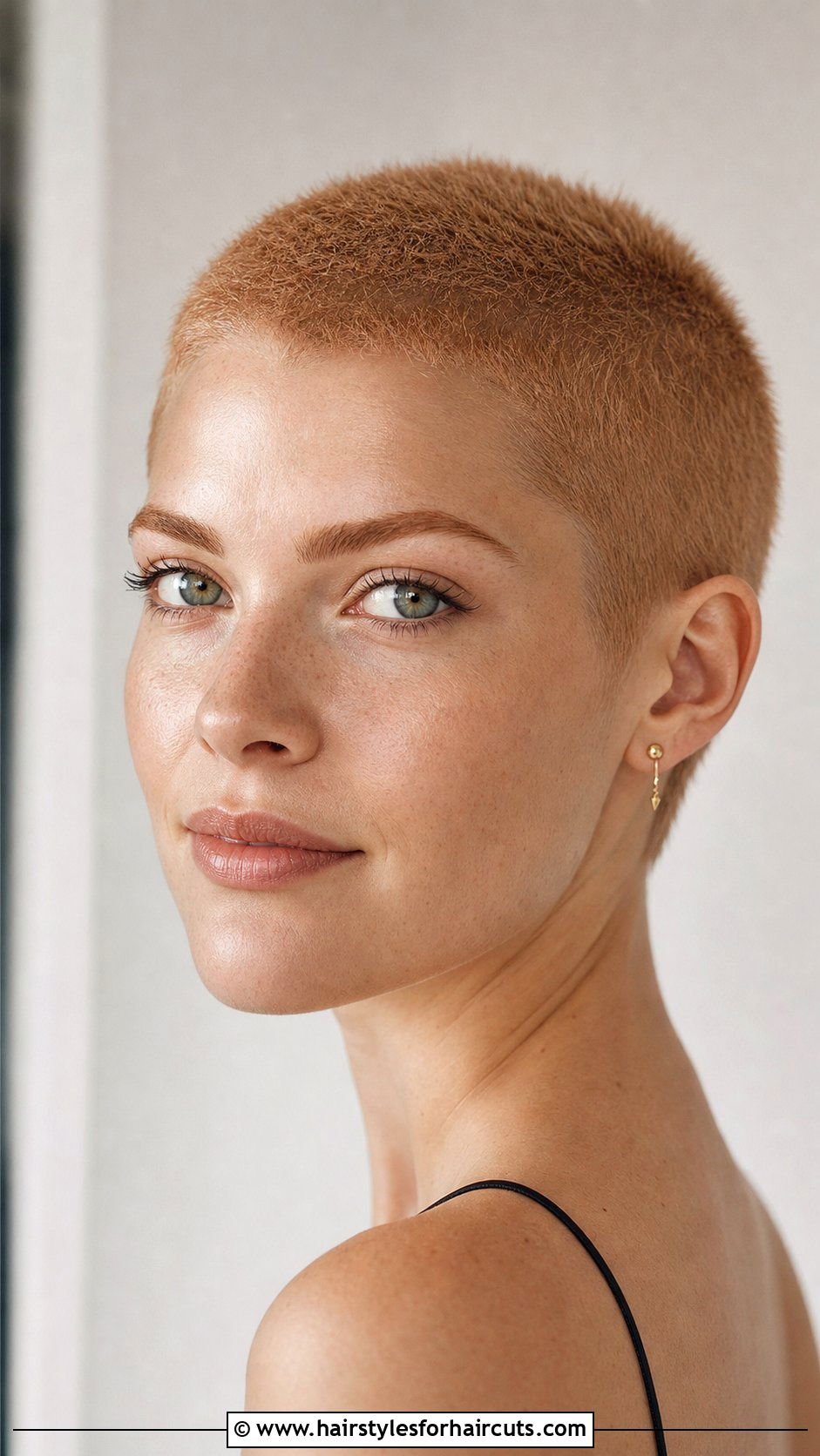 Strawberry Blonde Buzz Cut - 25 short red hairstyles - 25 short red hairstyles