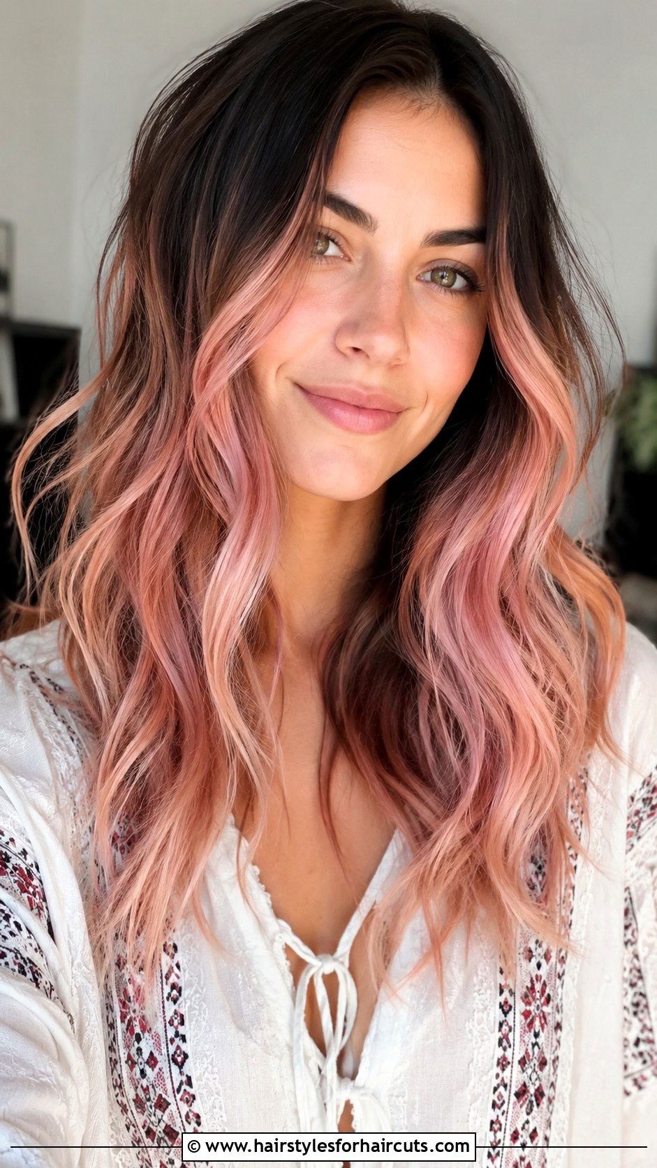 Strawberry Blonde Ombre On Black Wavy Hair - 25 ombre hairstyles for black hair - 25 ombre hairstyles for black hair