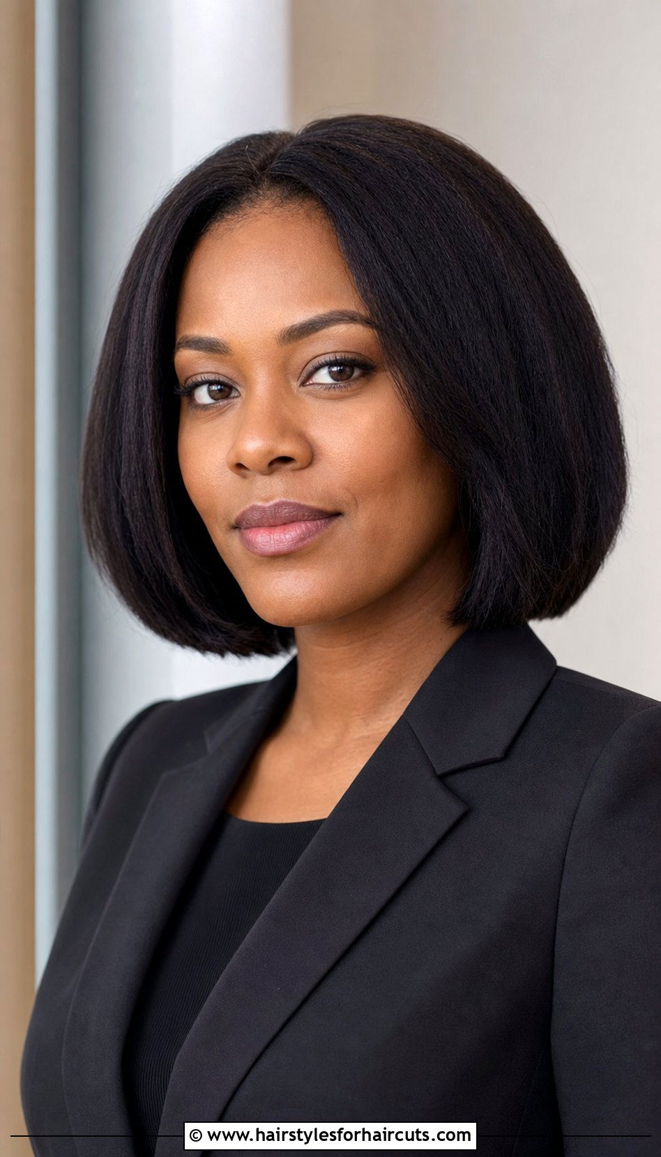 Stretched Natural Hair Bob - 25 stretched natural hairstyles - 25 stretched natural hairstyles