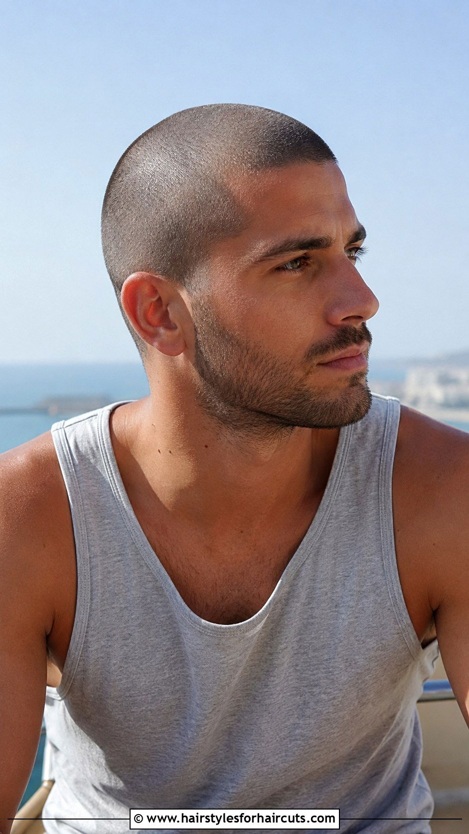 Stubble Buzz Cut - 25 bald haircuts - 25 bald haircuts