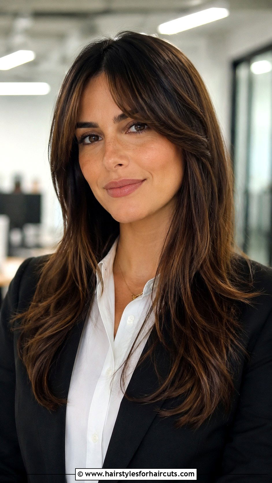 Subtle Layers Long Hair With Curtain Bangs - 25 layered haircuts wispy curtain bangs long hair - 25 layered haircuts wispy curtain bangs long hair
