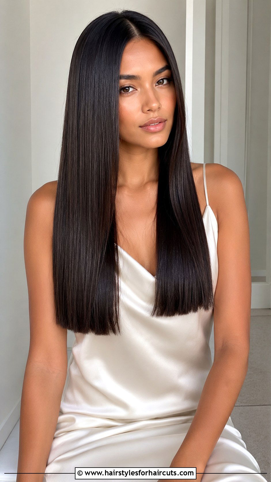 Subtle Trim Straight Long Hair - 25 1 inch of haircuts off - 25 1 inch of haircuts off
