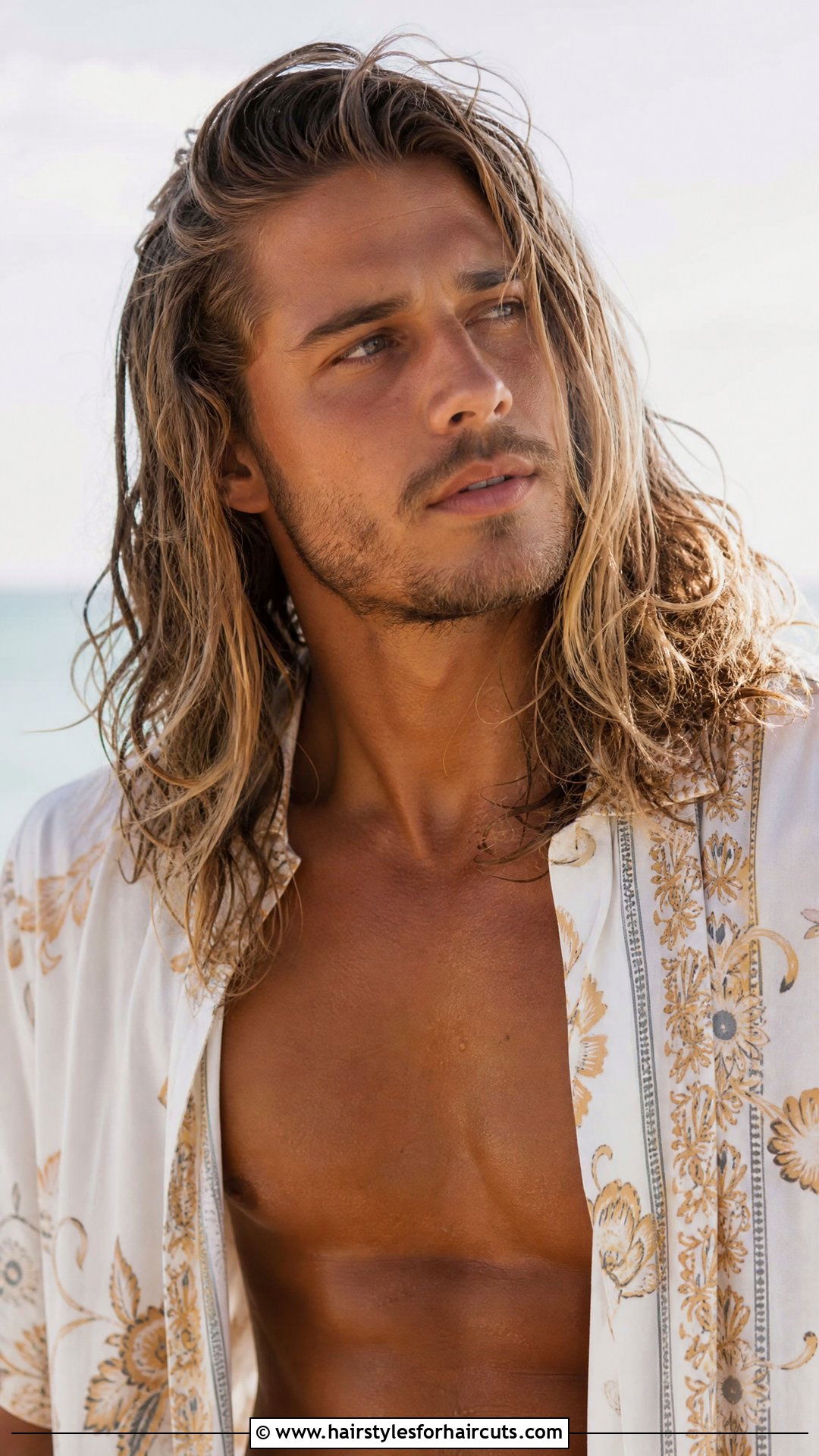 Surfer Long Hair With Light Beard - 25 beard and long hairstyles - 25 beard and long hairstyles