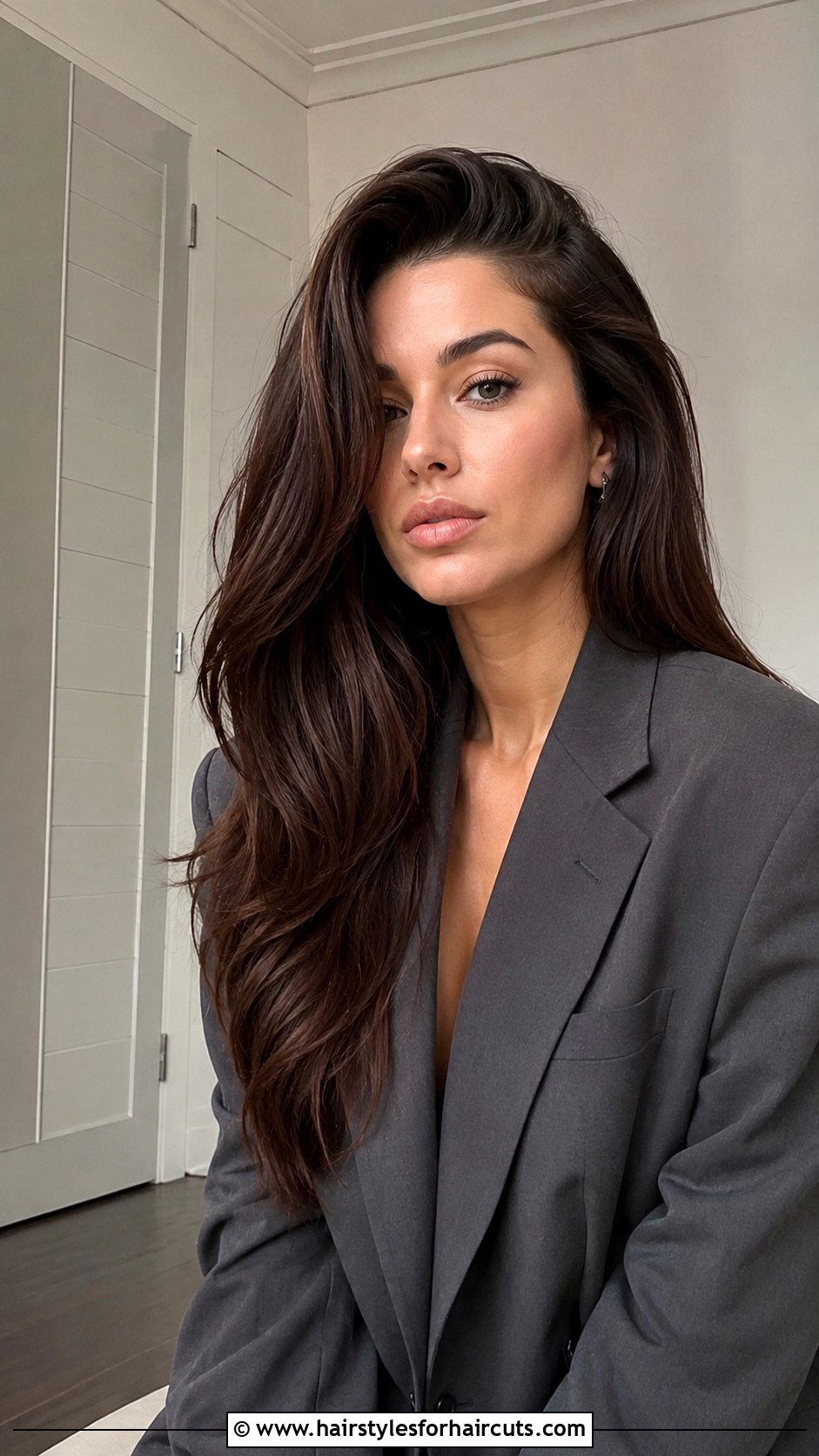 Sweeping Side Part Long - 25 80s hairstyles straight hair - 25 80s hairstyles straight hair