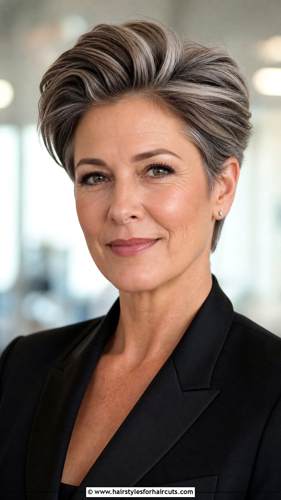 Swept Back Long Pixie - 25 thin hair low maintenance long pixie haircuts - 25 thin hair low maintenance long pixie haircuts