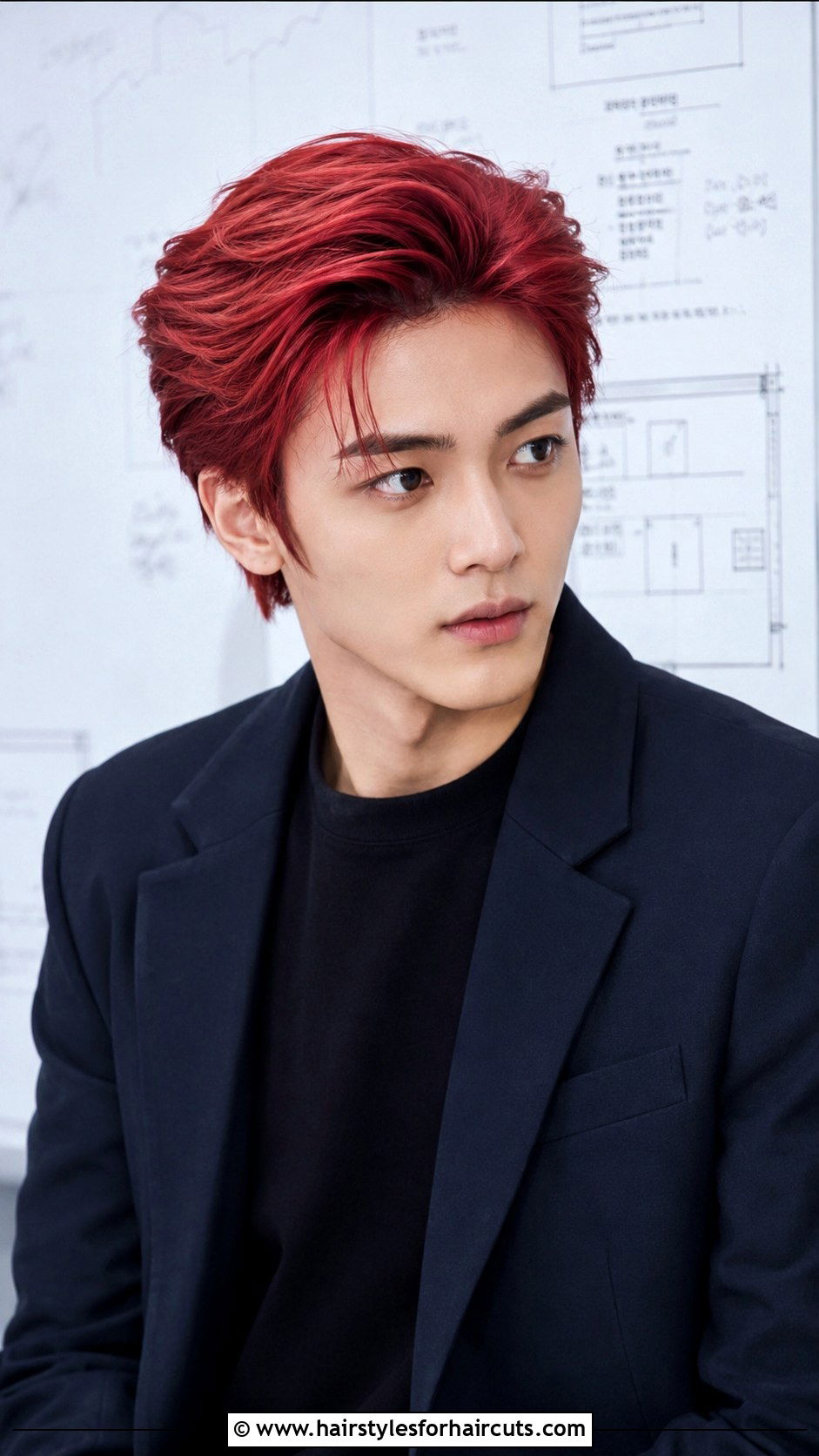Swept Back Red Anime Hair - 25 anime boy hairstyles - 25 anime boy hairstyles