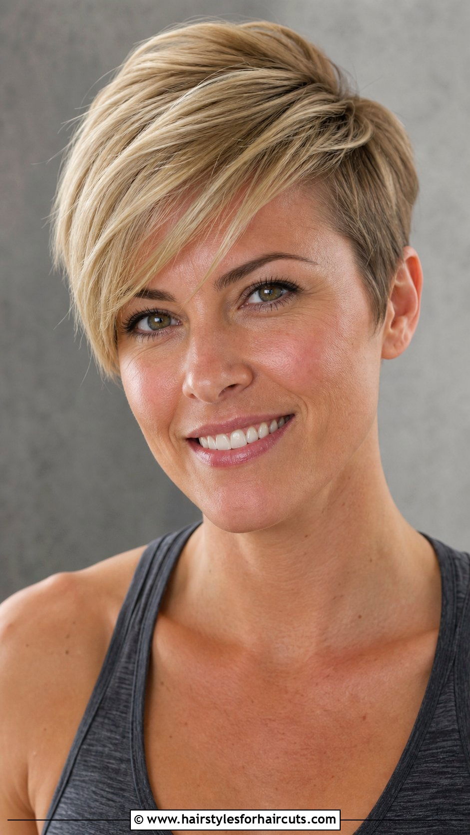 Swept Bang Pixie Cut - 25 short hair athletic hairstyles - 25 short hair athletic hairstyles