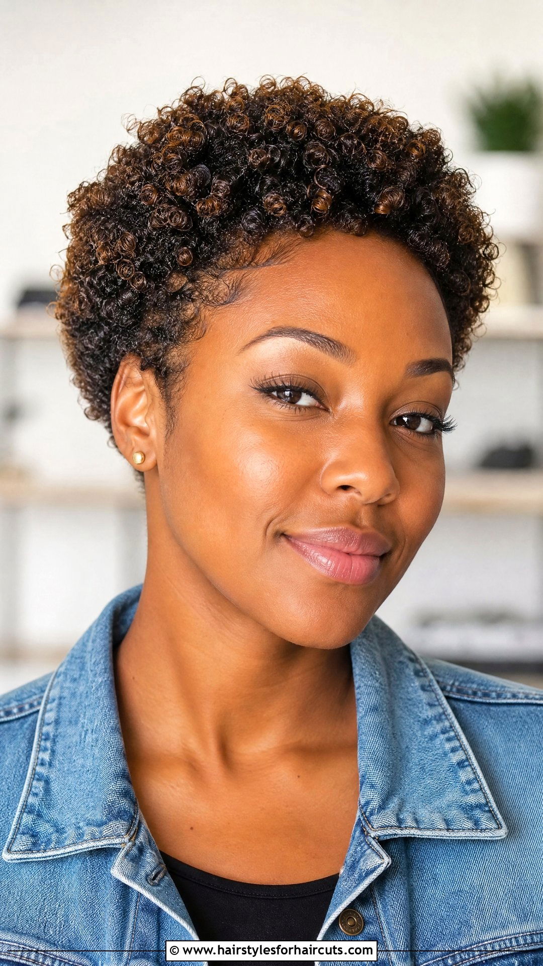 TWA Curly Fro - 25 vacation hairstyles for natural hair - 25 vacation hairstyles for natural hair