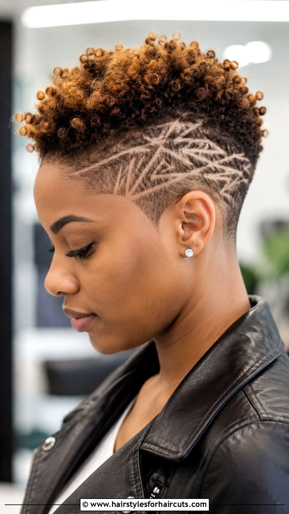 TWA With Shaved Design - 25 short twa hairstyles - 25 short twa hairstyles