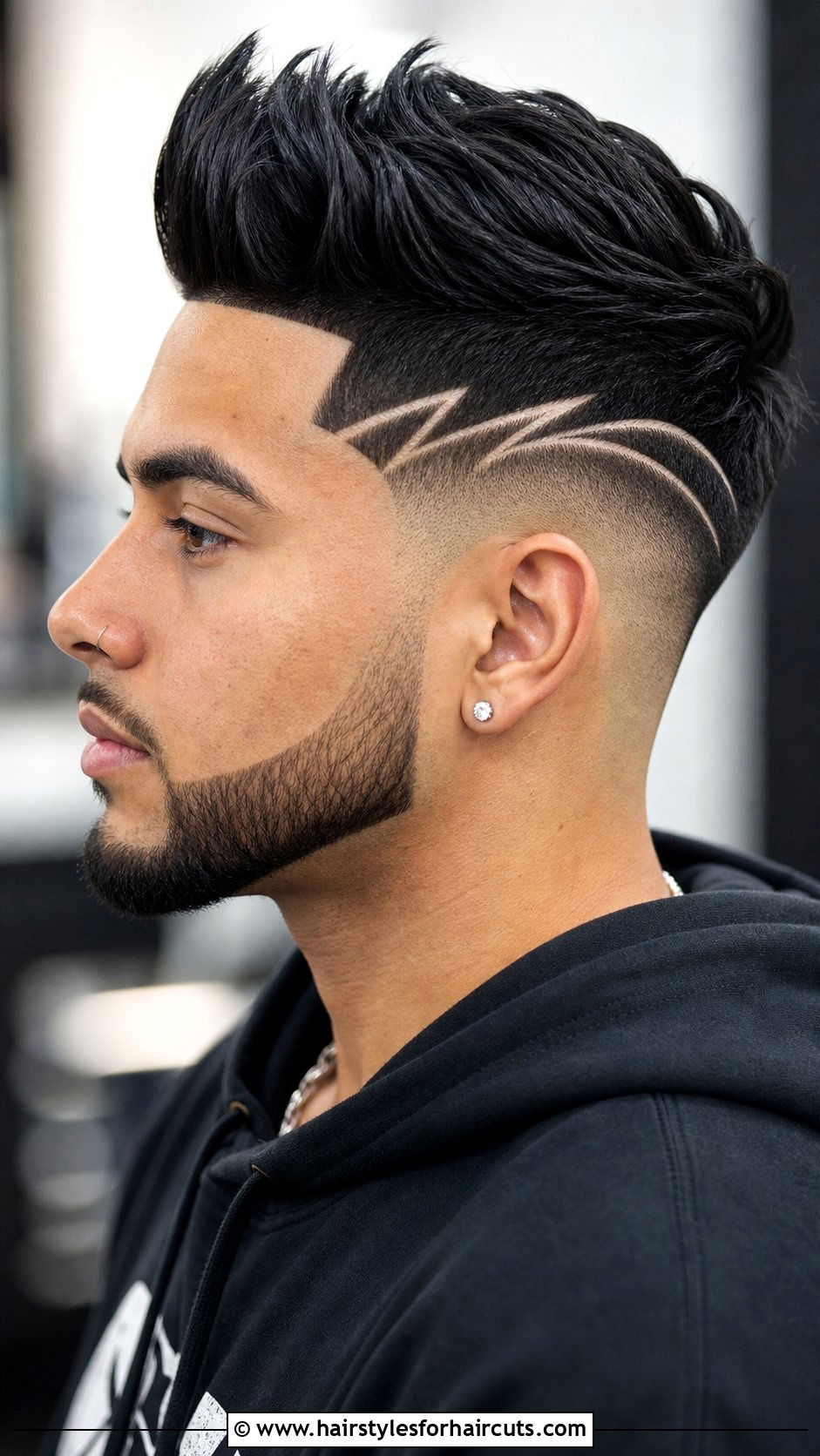 Taper Blowout With Design - 25 taper blowout haircuts short hair - 25 taper blowout haircuts short hair