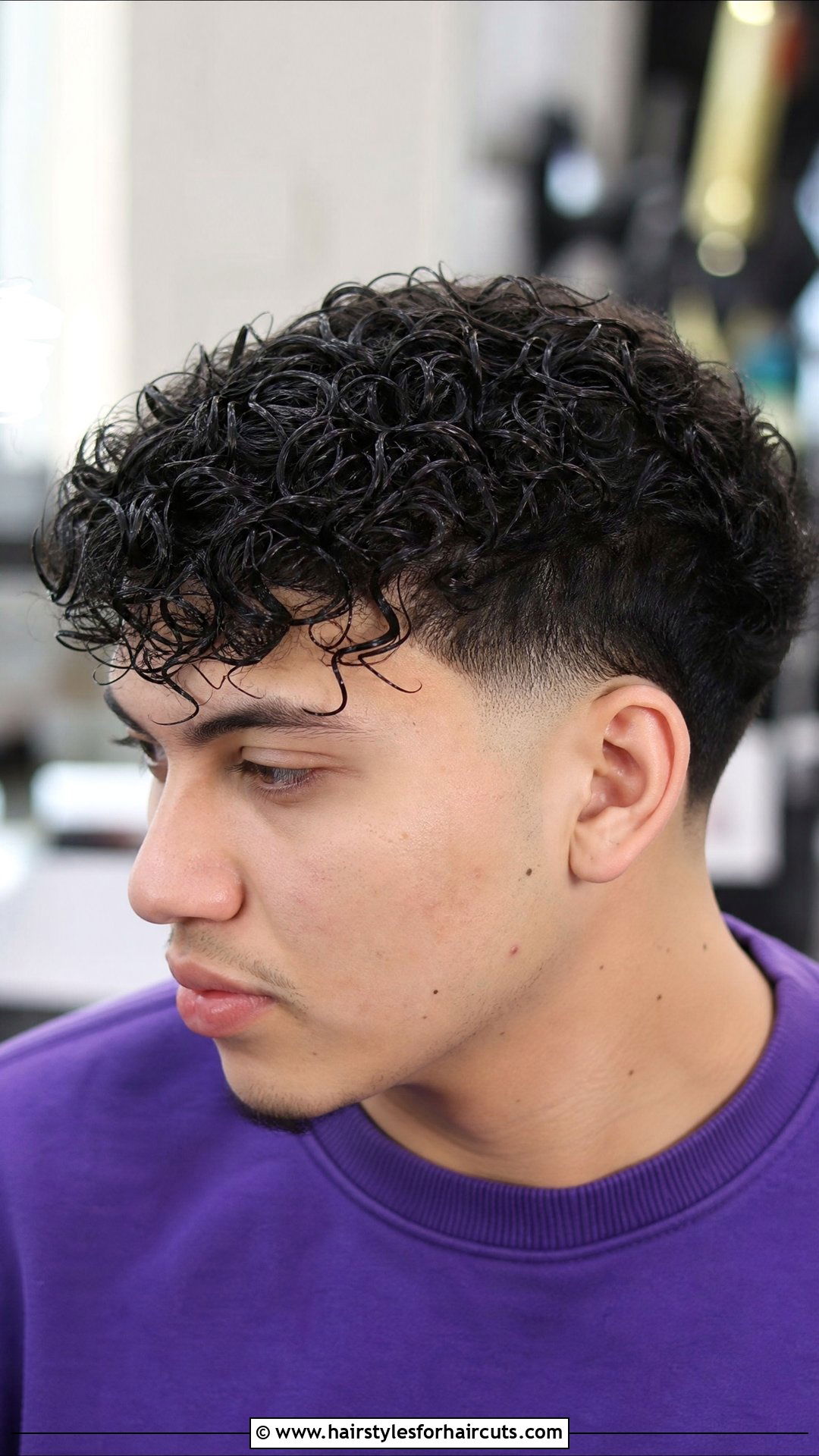 Taper Fade With Curly Bangs - 25 haircuts hispanic curly hair taper - 25 haircuts hispanic curly hair taper