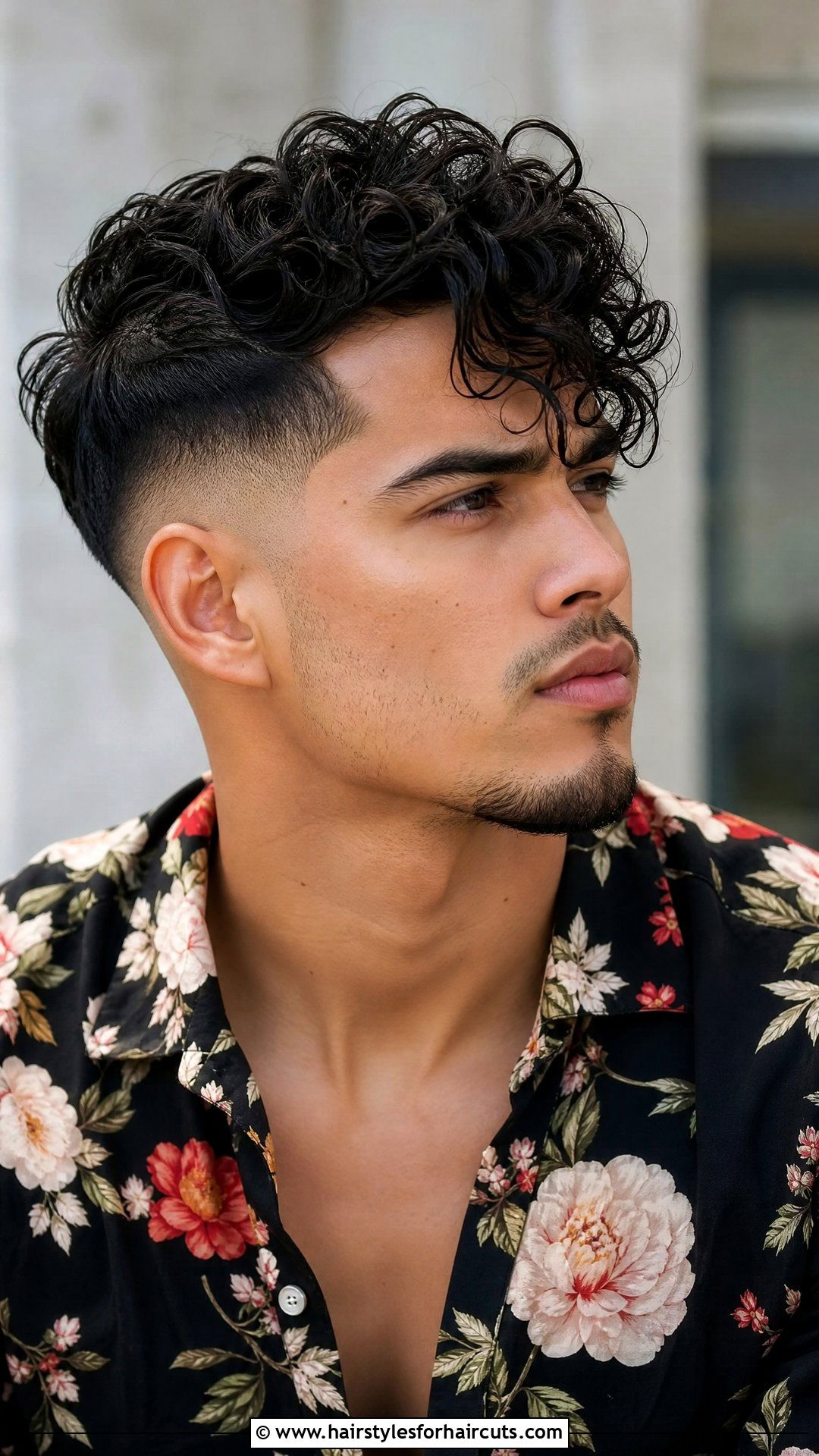 Taper Fade With Curly Swoop - 25 haircuts hispanic curly hair taper - 25 haircuts hispanic curly hair taper