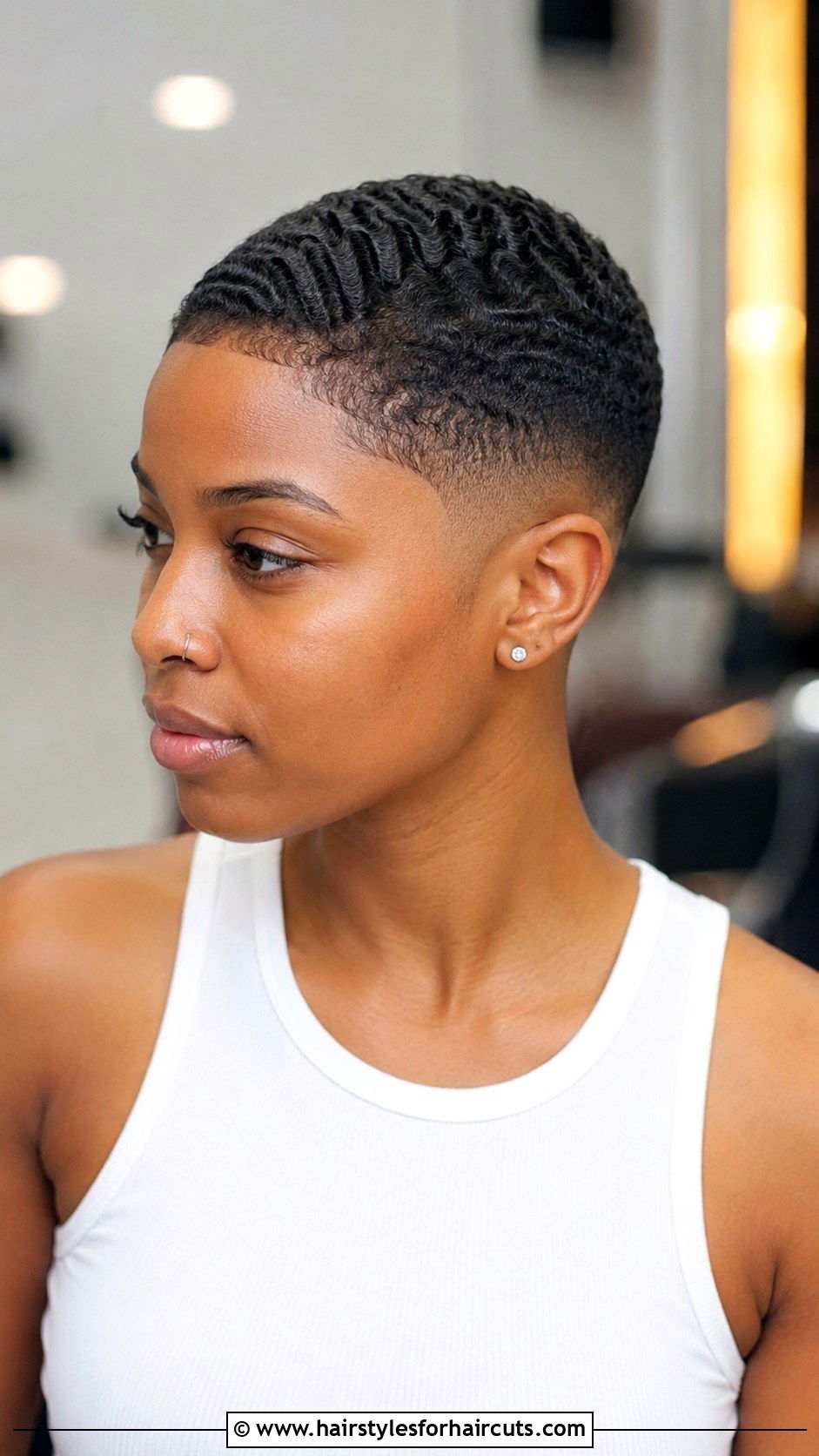 Taper Fade With Waves - 25 black wavy hairstyles - 25 black wavy hairstyles