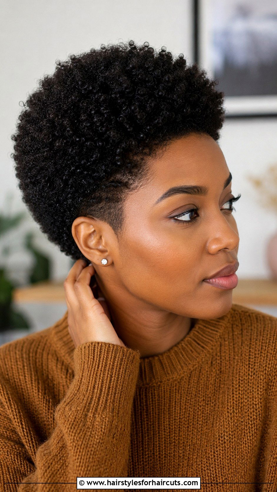 Tapered Afro - 25 thin black hairstyles - 25 thin black hairstyles