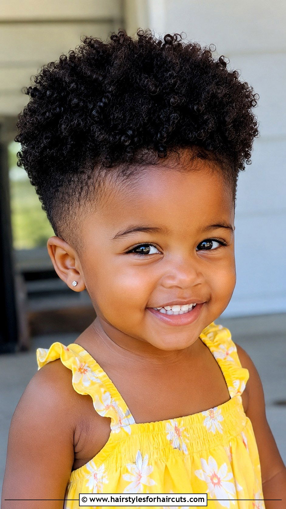 Tapered Curly Afro - 25 toddler girl curly haircuts - 25 toddler girl curly haircuts