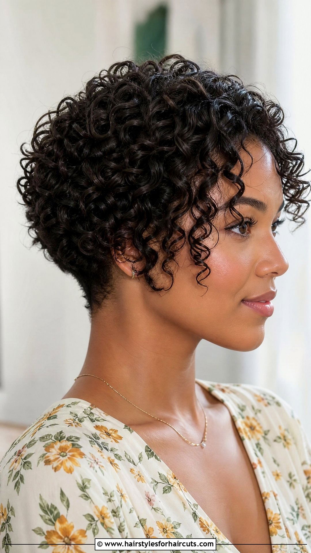 Tapered Curly Bob Haircut - 25 bob haircuts natural hair - 25 bob haircuts natural hair