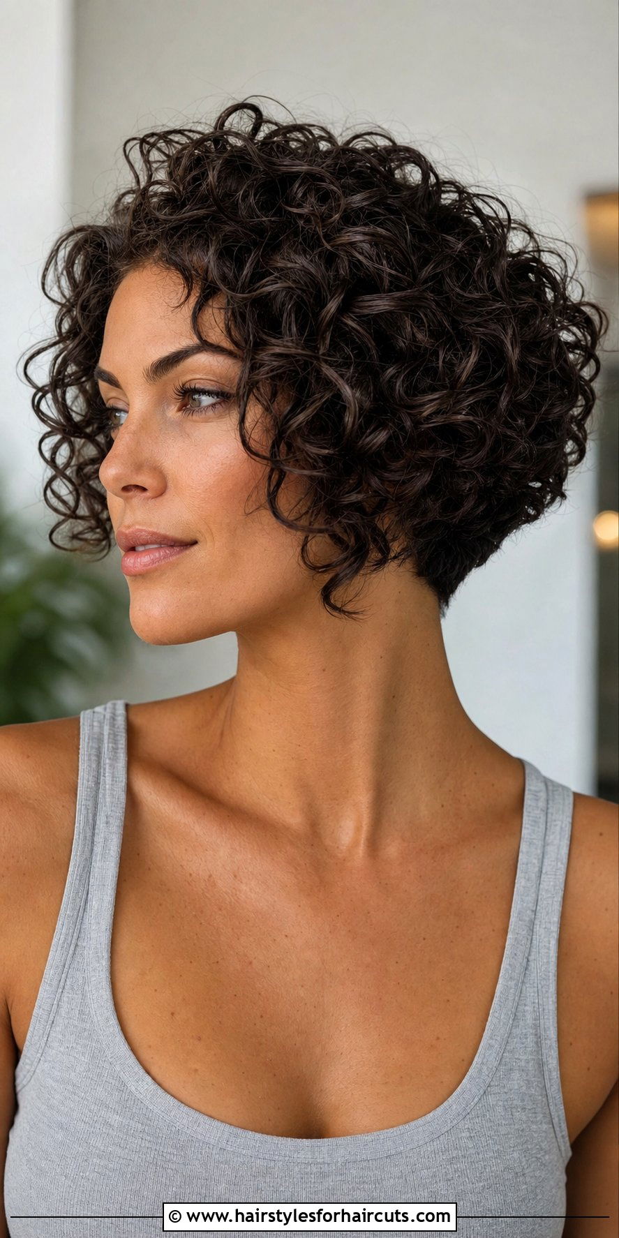 Tapered Curly Bob Haircut - 25 short bob haircuts for curly hair - 25 short bob haircuts for curly hair