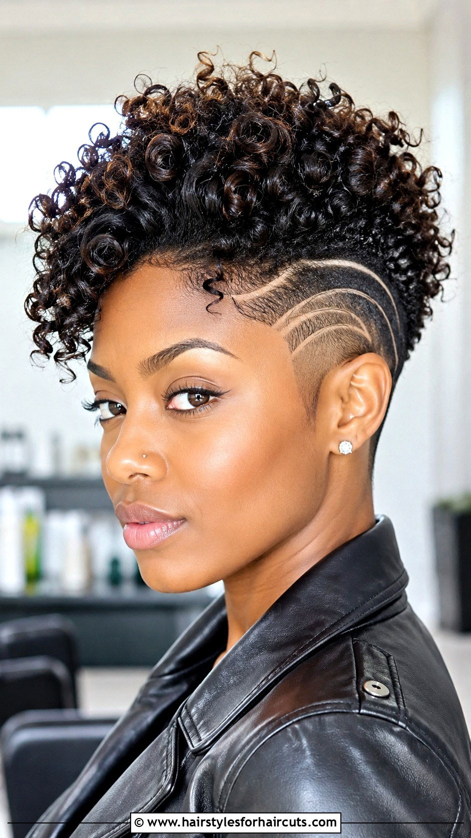 Tapered Curly Cut With Designs - 25 graduation hairstyles for curly hair - 25 graduation hairstyles for curly hair