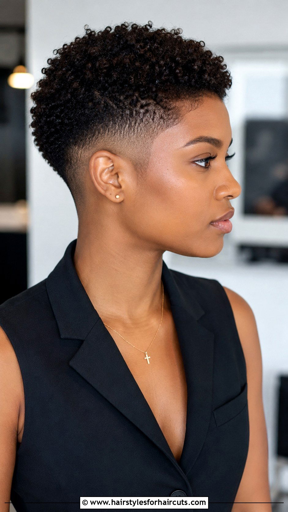 Tapered Curly Fade - 25 short curly hairstyles for black women - 25 short curly hairstyles for black women