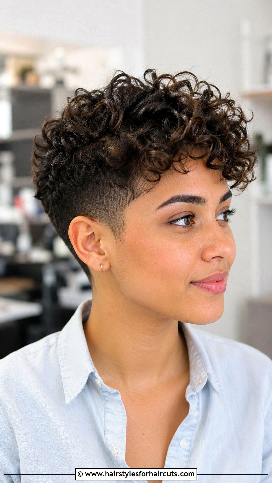 Tapered Curly Haircut - 25 girls hairstyles for curly hair - 25 girls hairstyles for curly hair