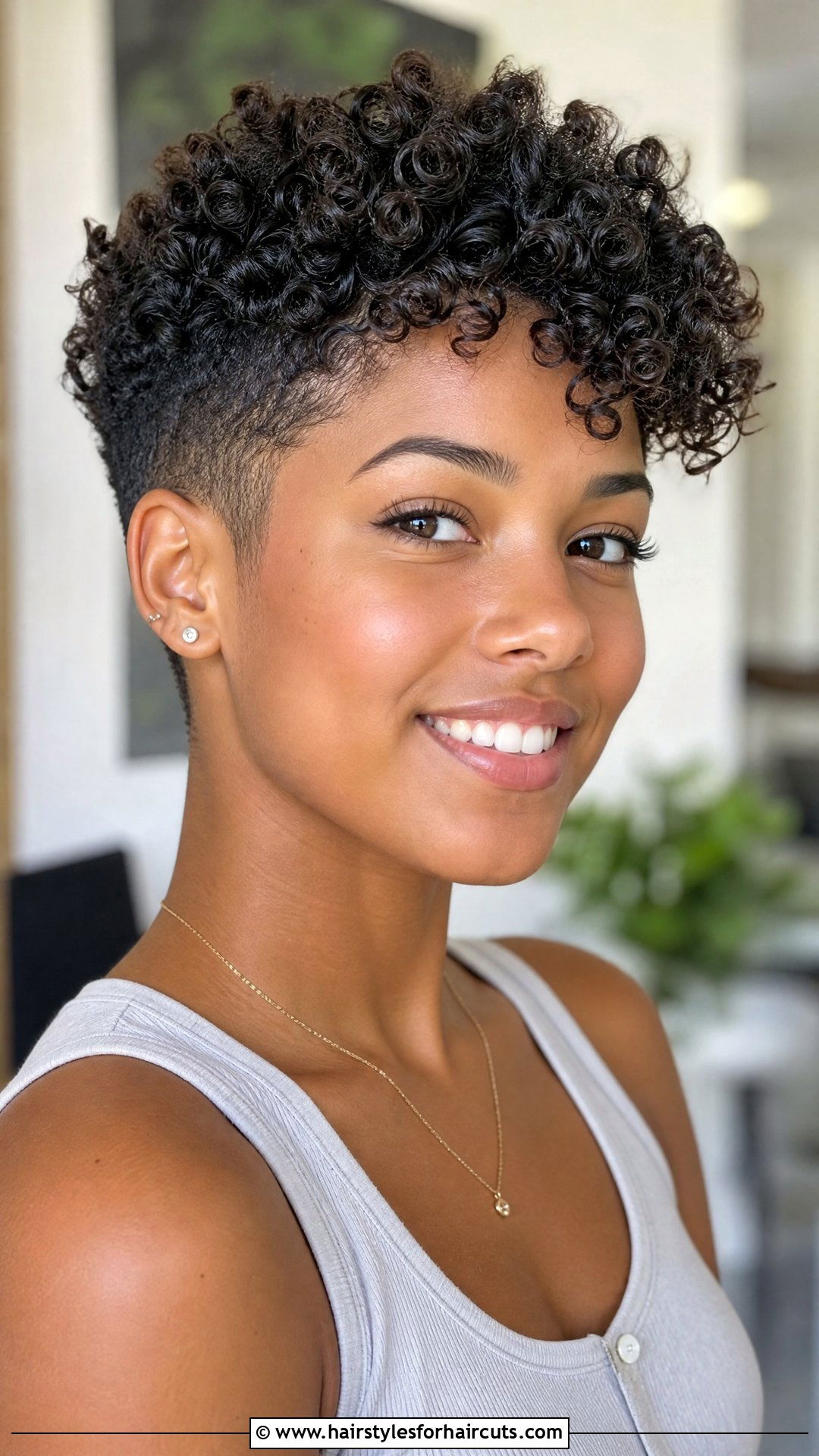Tapered Curly Pixie - 25 best haircuts for curly hair girl - 25 best haircuts for curly hair girl