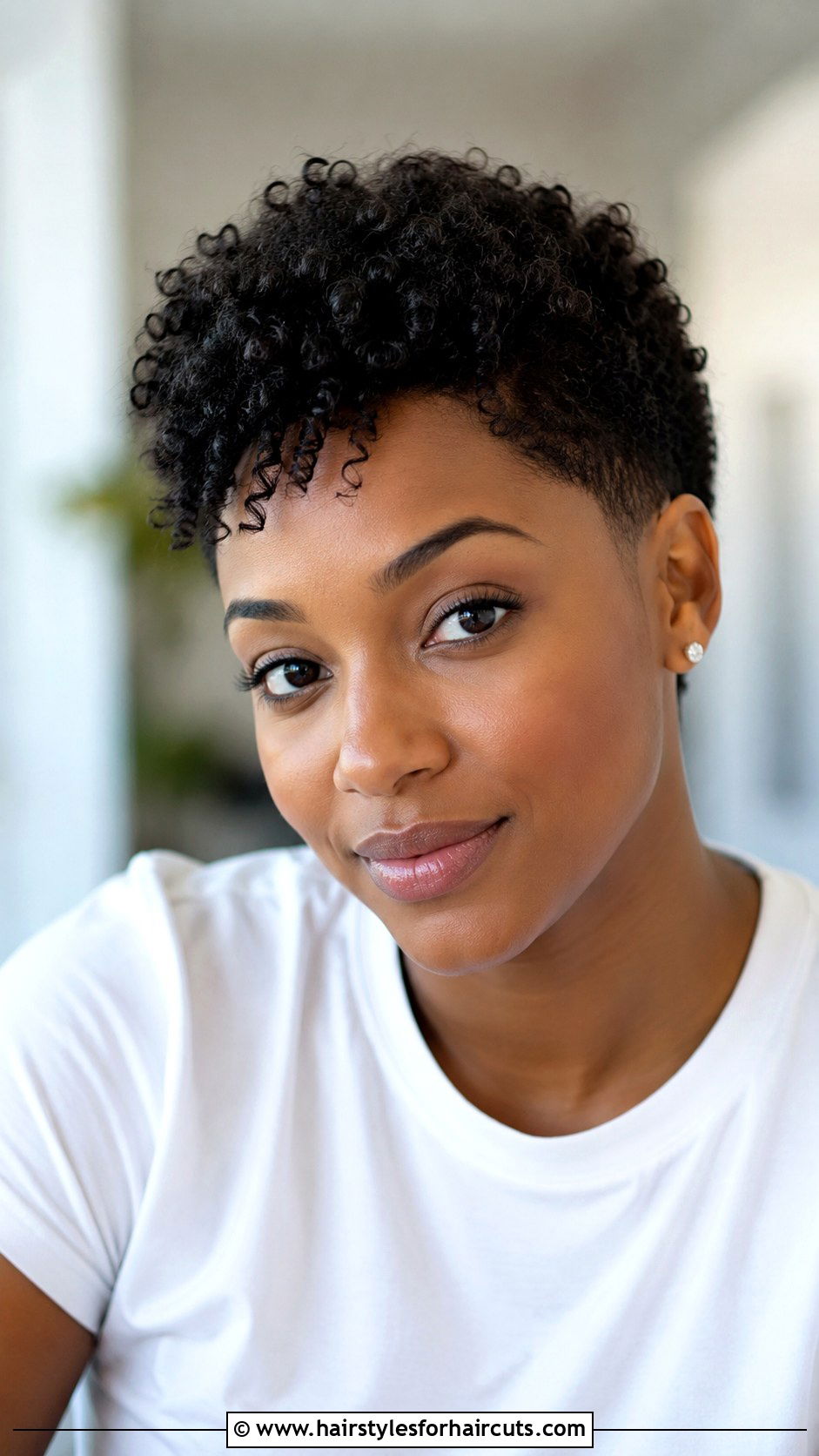 Tapered Cut Curly Natural Hairstyle - 25 curly natural hairstyles - 25 curly natural hairstyles