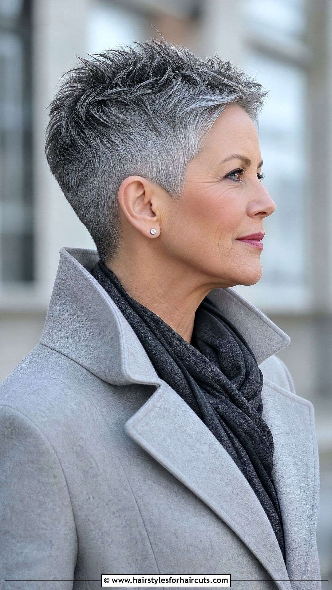 Tapered Cut Grey Hair - 25 haircuts grey hair - 25 haircuts grey hair