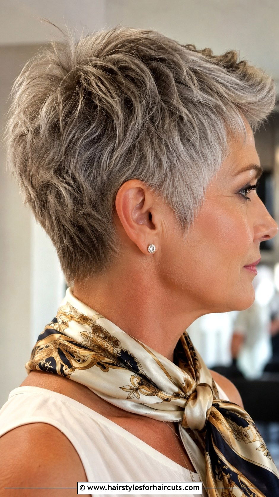 Tapered Gray Pixie Cut - 25 best gray hairstyles - 25 best gray hairstyles