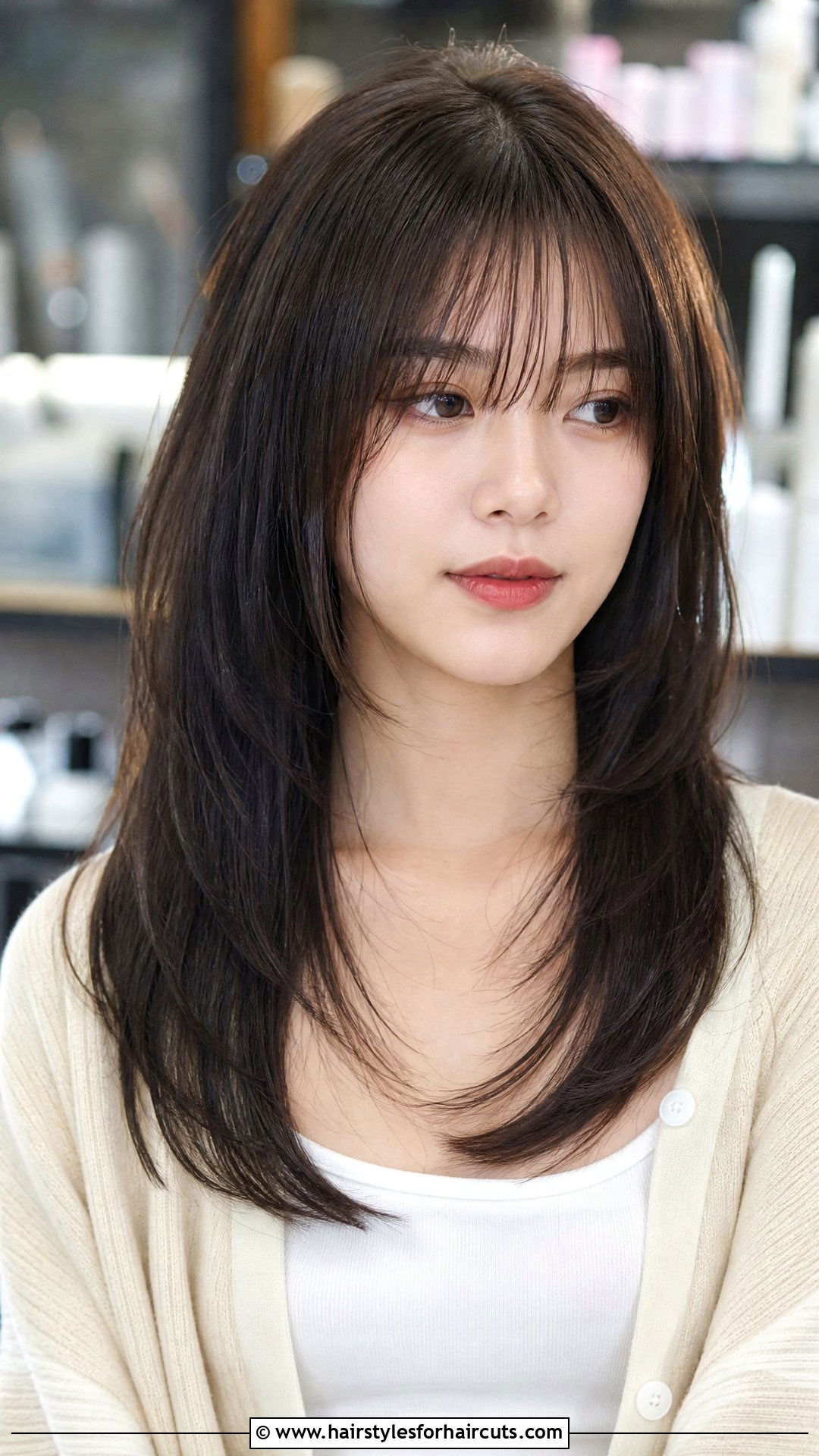 Tapered Long Hair With Wispy Bangs - 25 long hair tapered haircuts - 25 long hair tapered haircuts