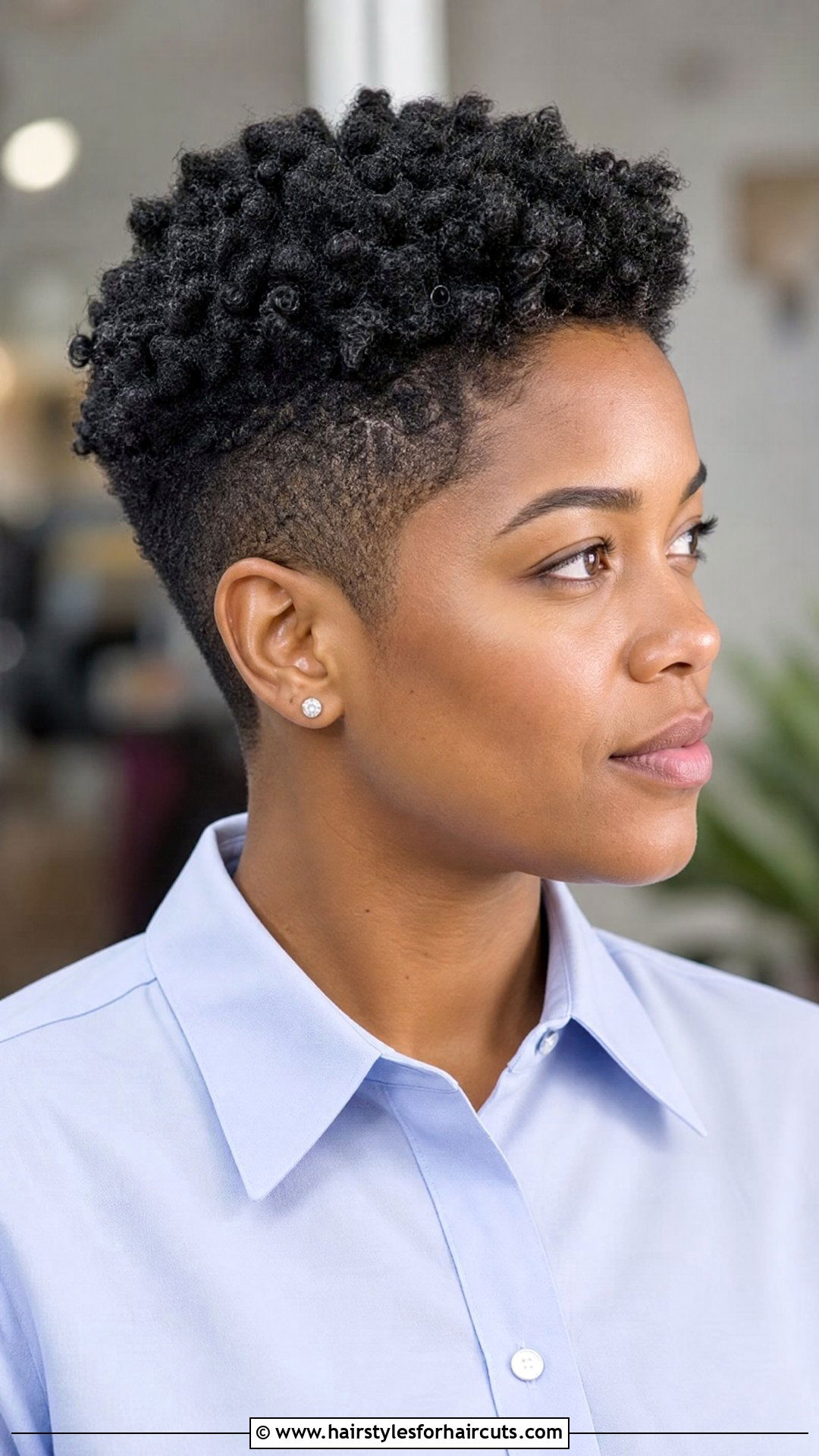 Tapered Natural Haircut - 25 haircuts ideas for women - 25 haircuts ideas for women