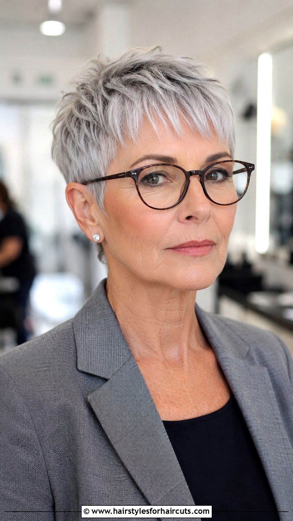 Tapered Pixie Haircut - 25 haircuts for women over 60 with glasses - 25 haircuts for women over 60 with glasses