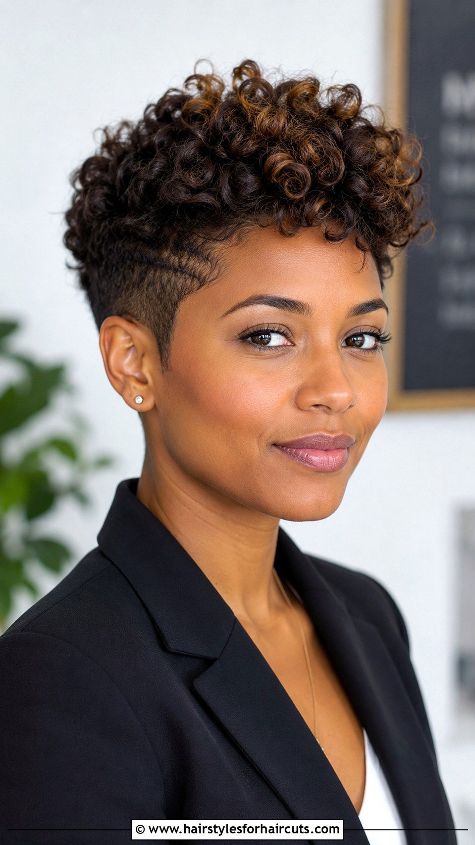 Tapered Short Curly Haircut - 25 short hairstyles with curly hair - 25 short hairstyles with curly hair