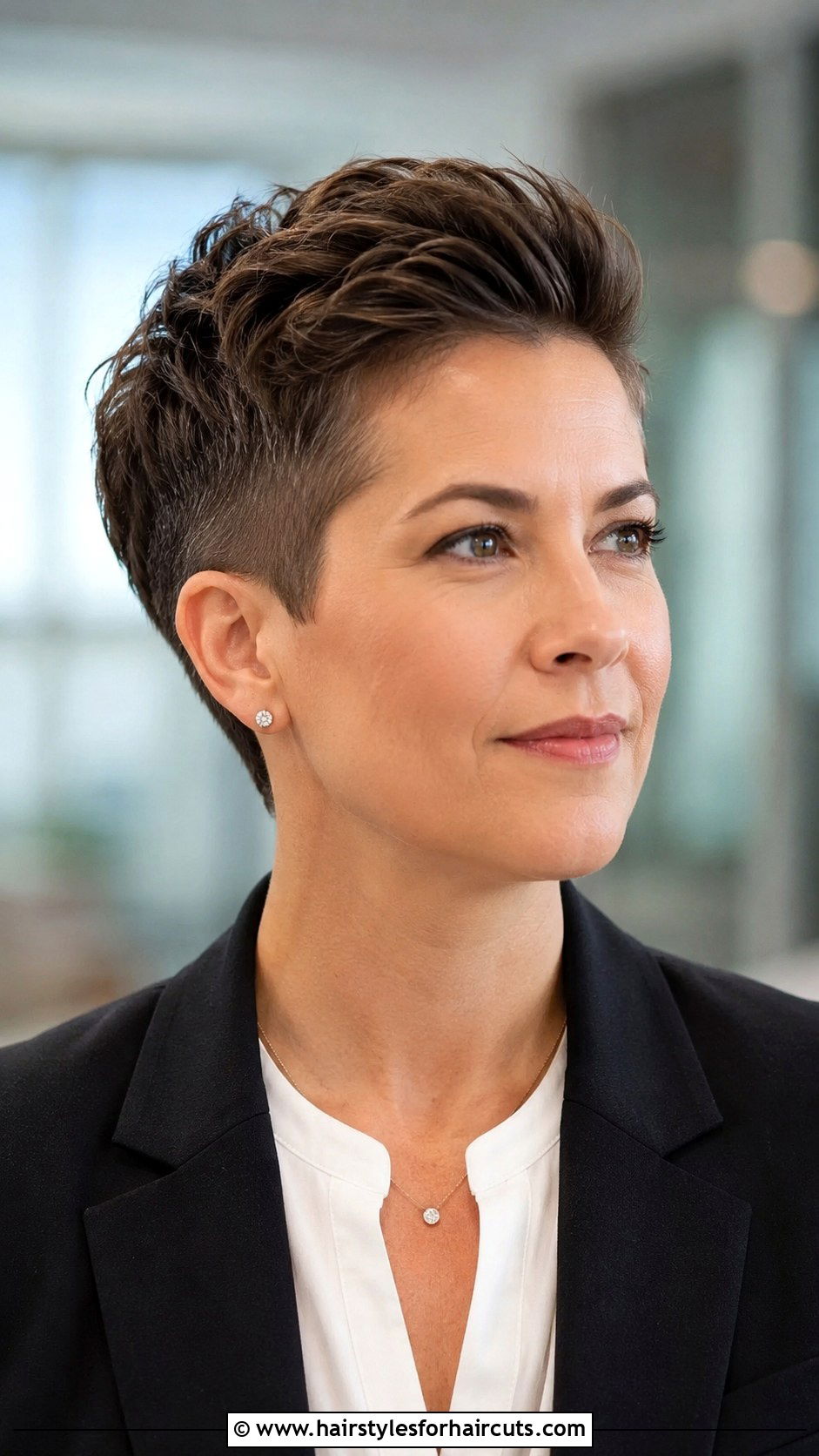 Tapered Short Haircut - 25 older womens short hairstyles - 25 older womens short hairstyles