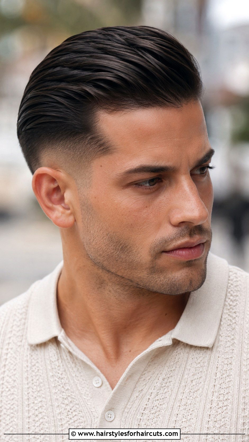 Tapered Slick Back - 25 greaser hairstyles - 25 greaser hairstyles