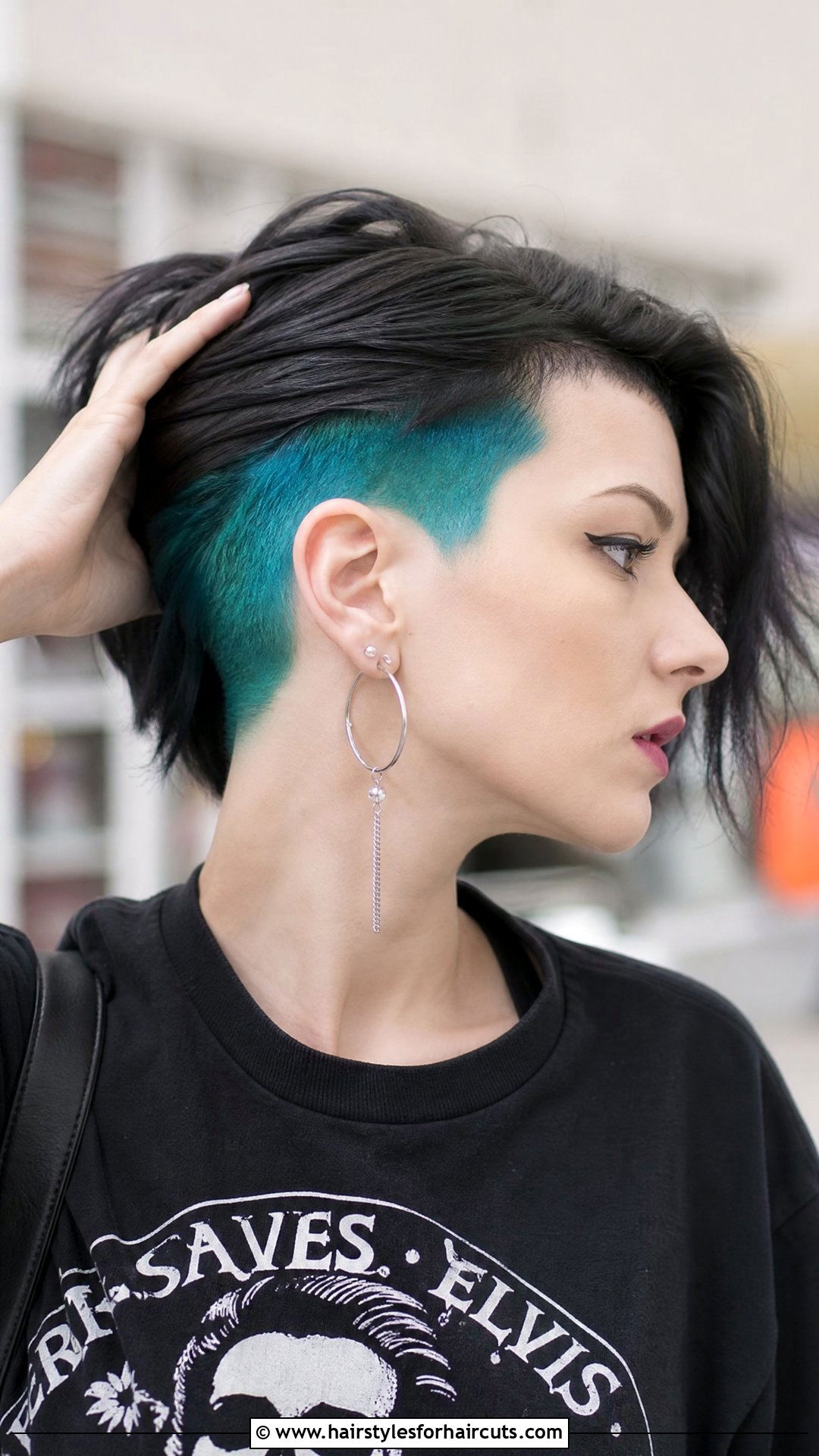 Teal Undercut Short Hair - 25 dyeing hairstyles - 25 dyeing hairstyles